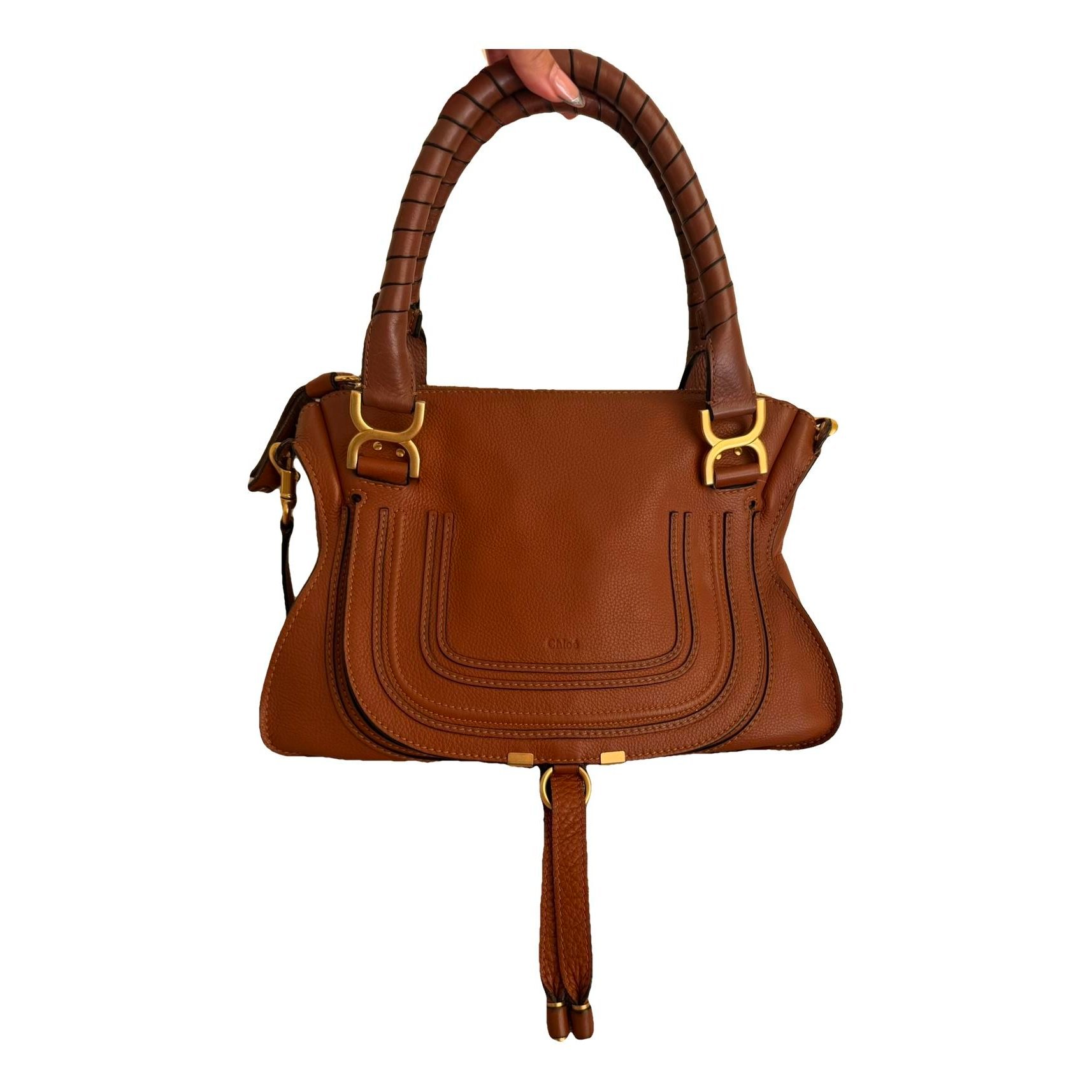 Marcie Top Handle leather handbag