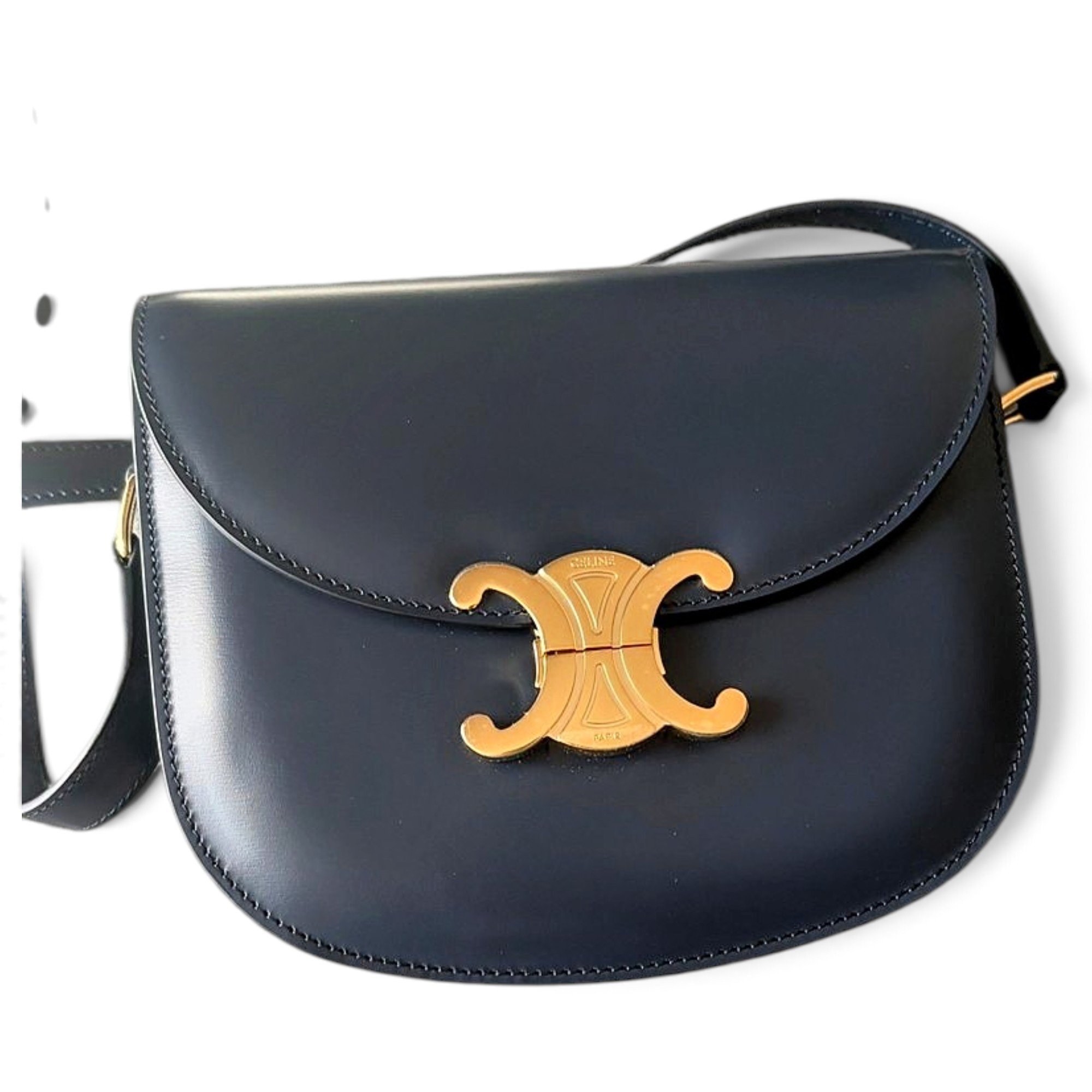 Triomphe leather handbag
