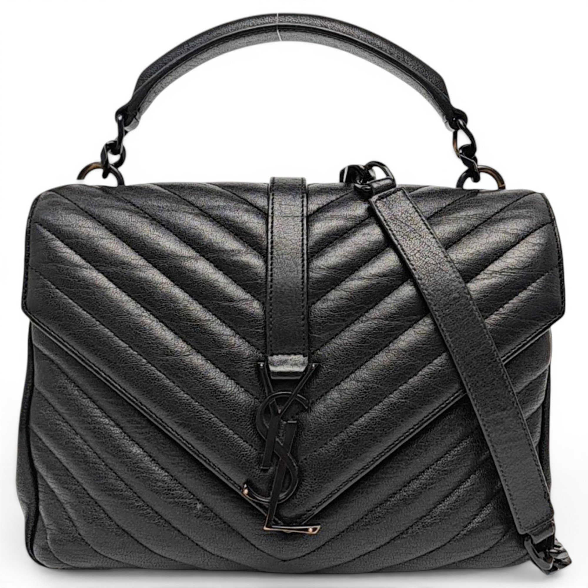 Collége monogramme leather handbag