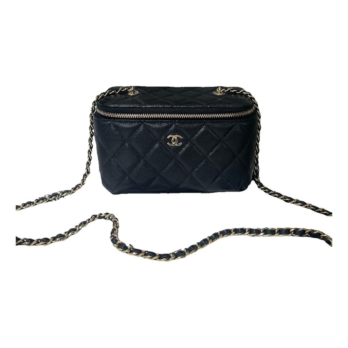 Vanity leather handbag