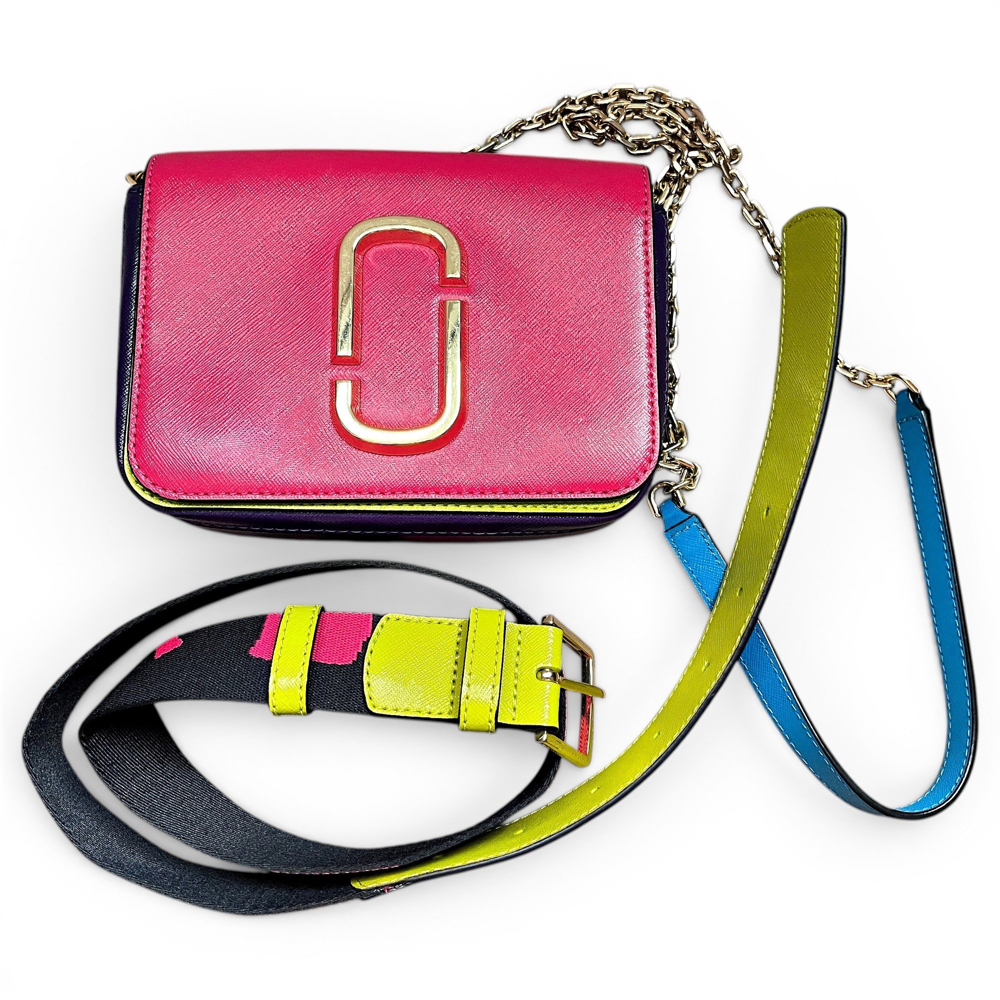 Snapshot leather crossbody bag