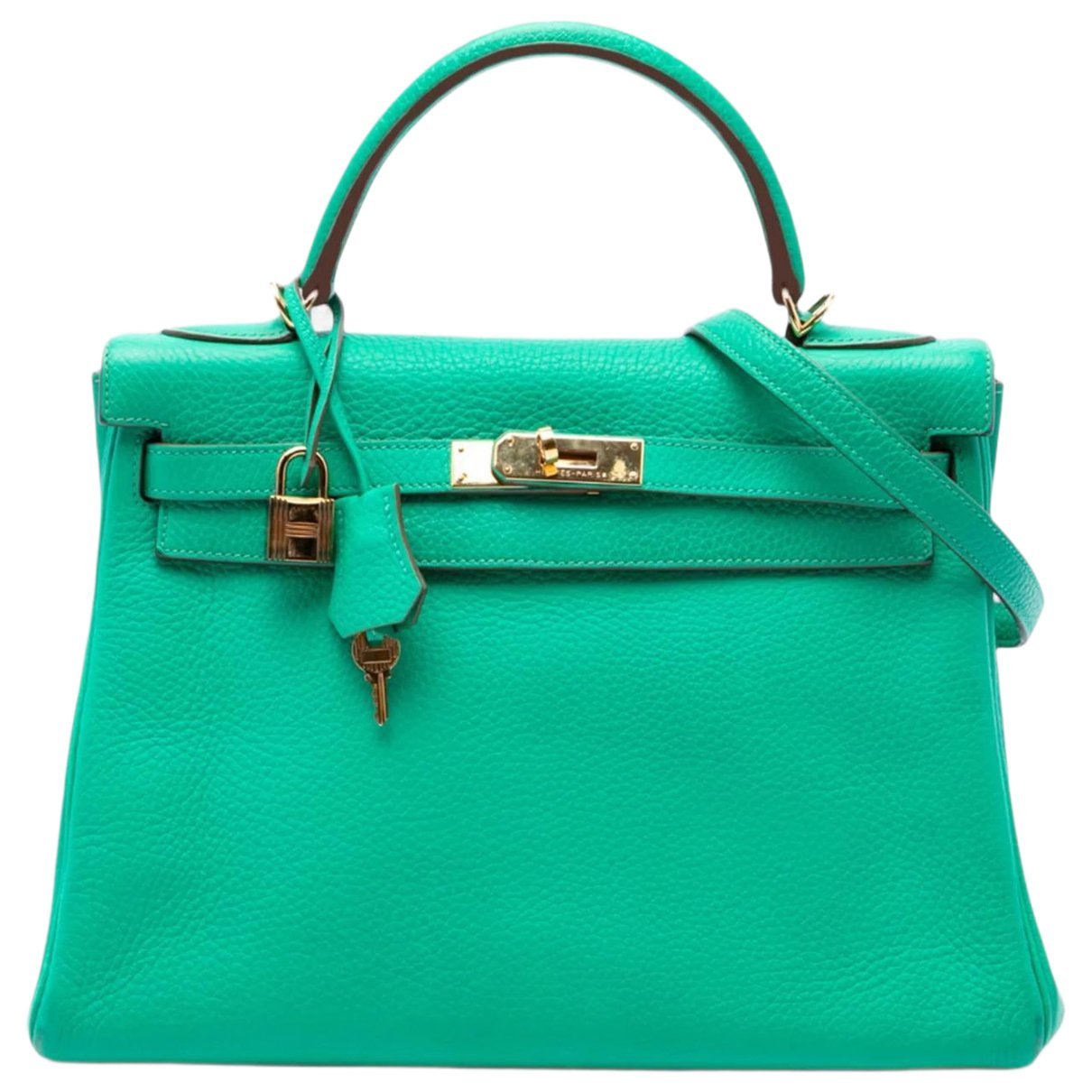 H leather satchel