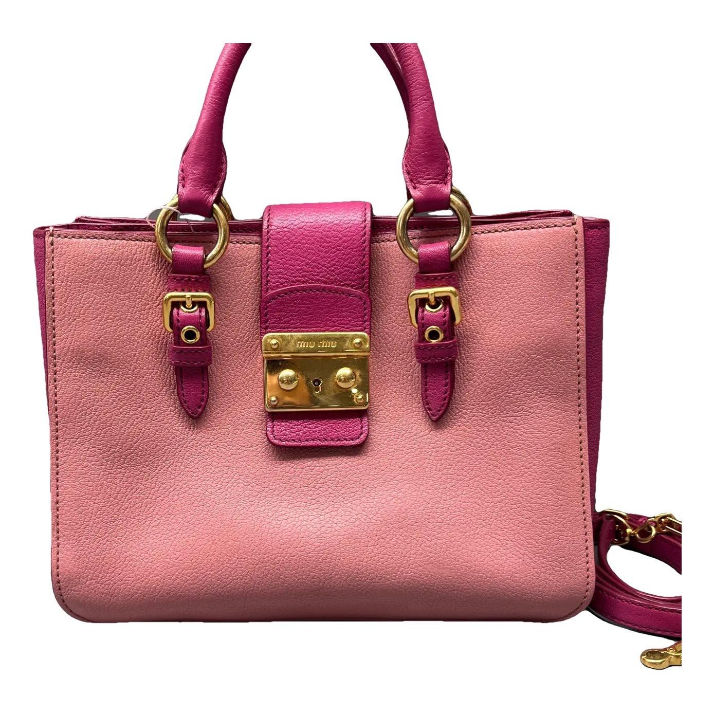 Madras leather crossbody bag