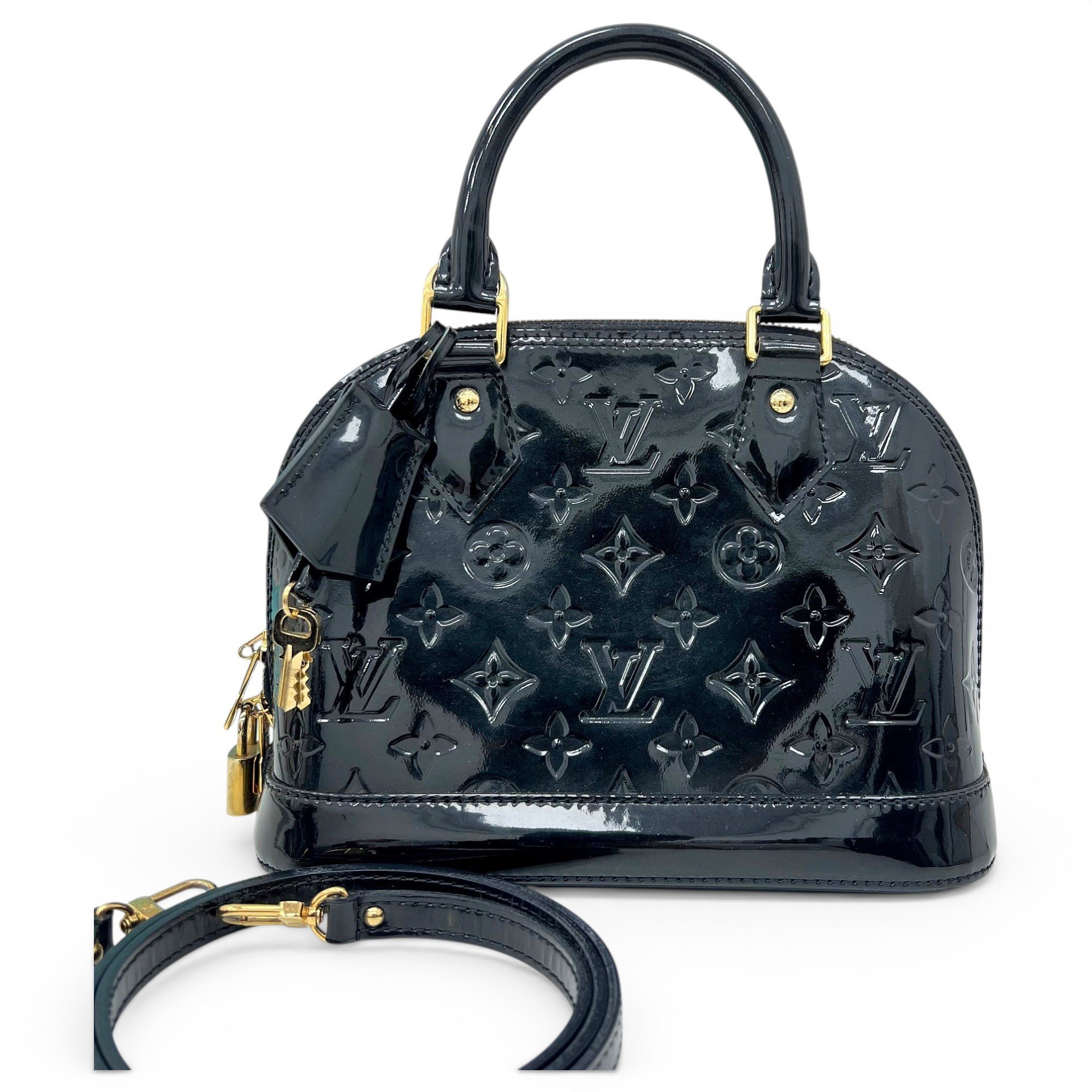 Alma BB patent leather handbag