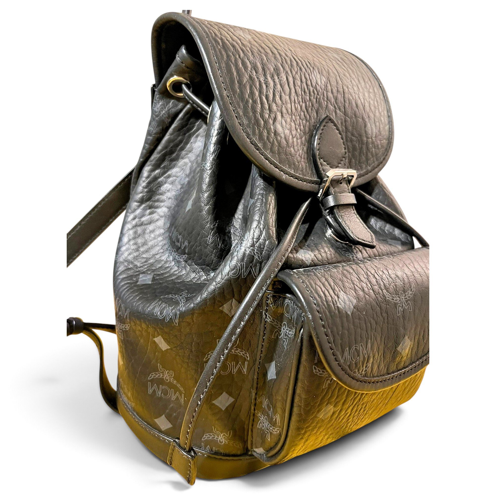 Leather backpack