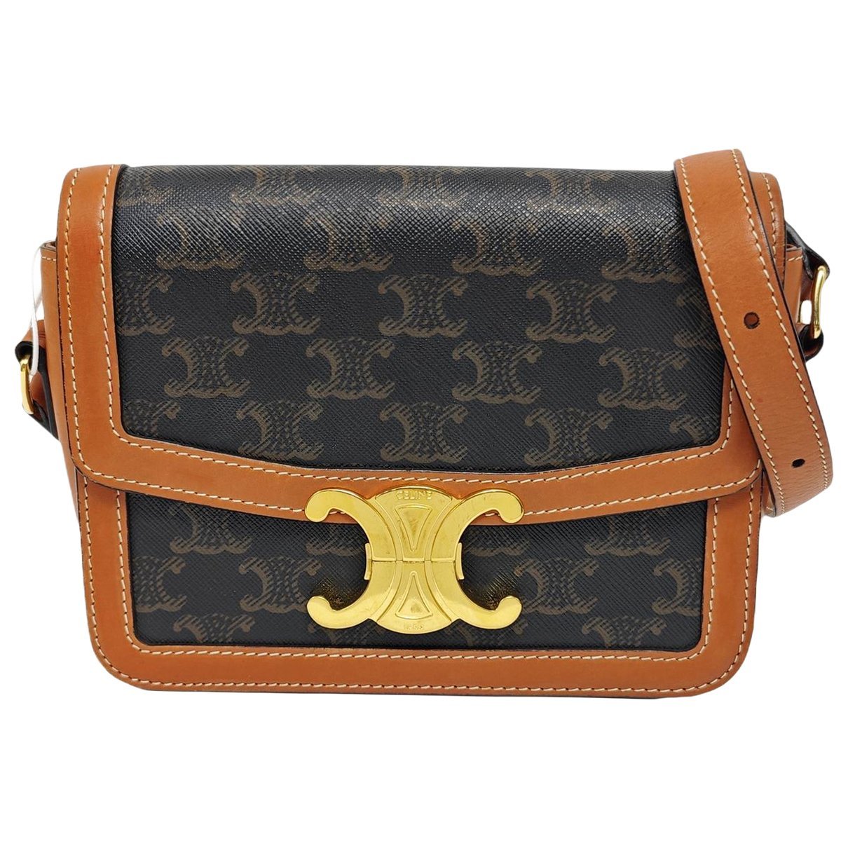Triomphe leather handbag