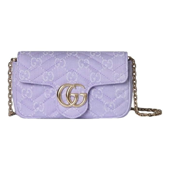 GG Marmont Flap cloth crossbody bag