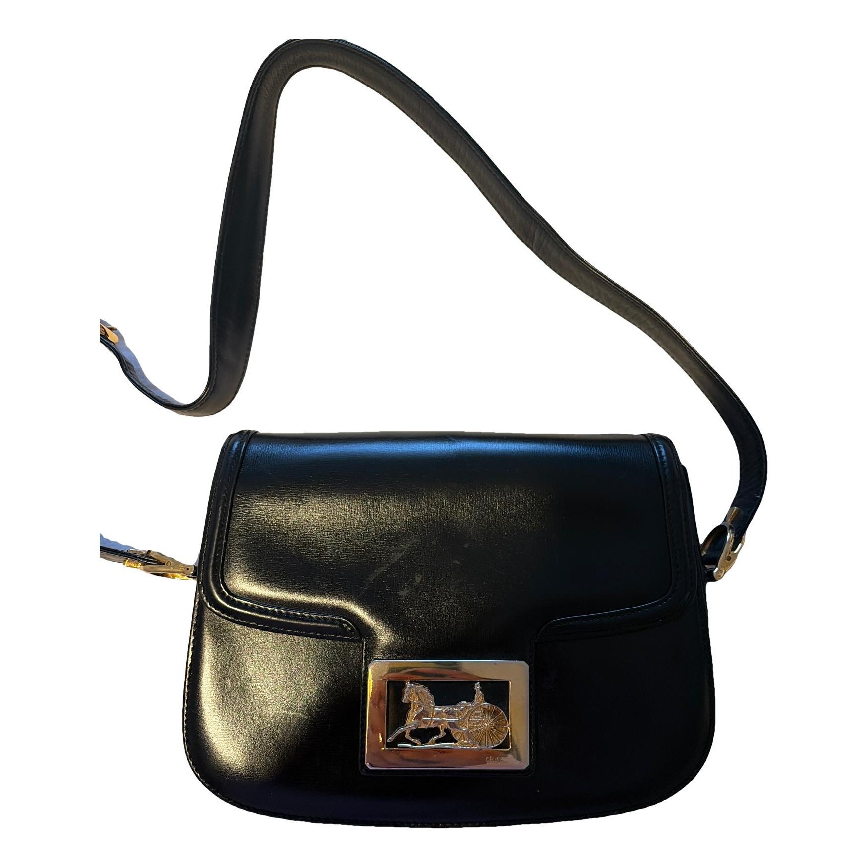 Triomphe leather handbag