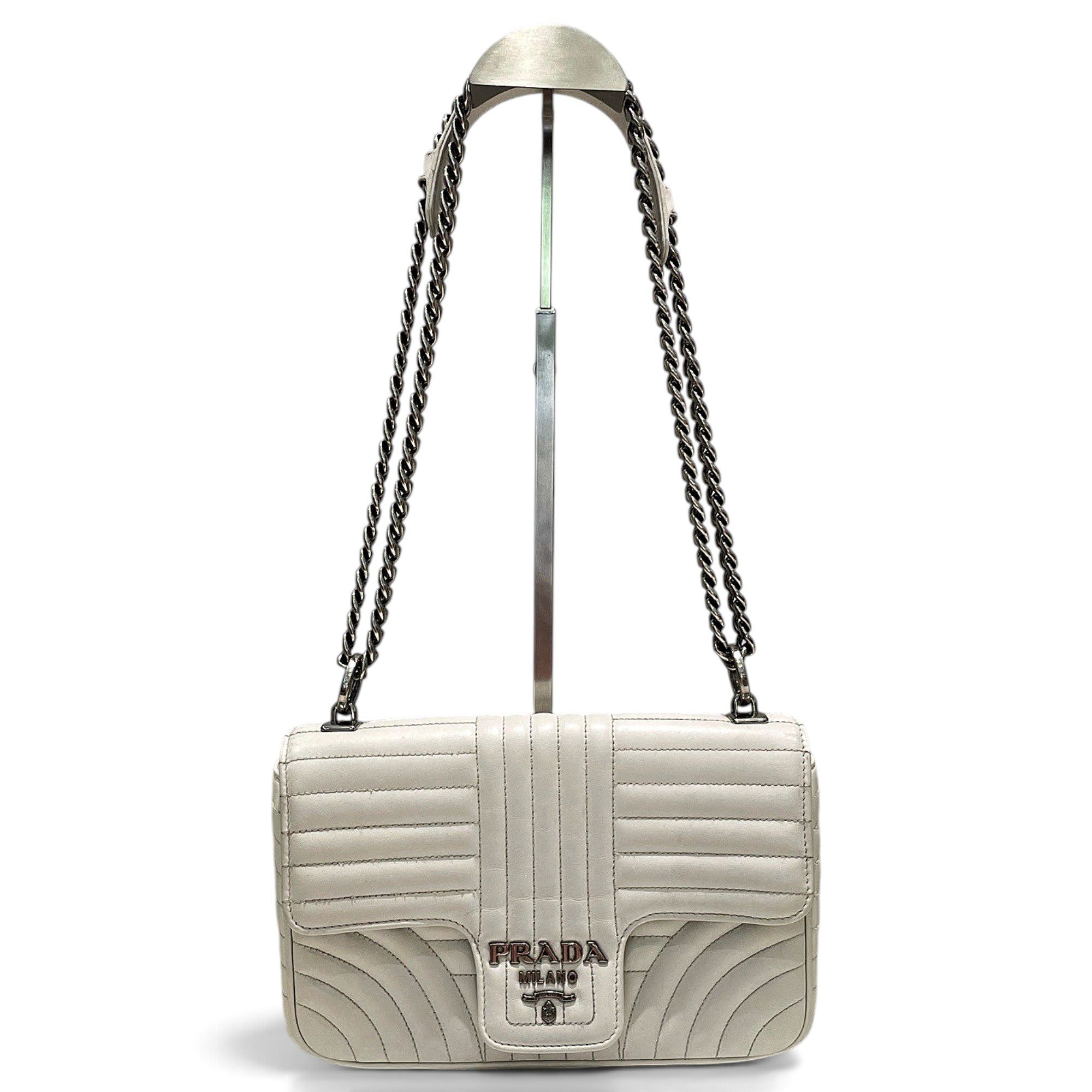 Diagramme leather handbag