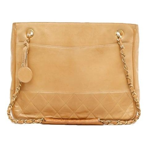Vintage CC Chain leather tote