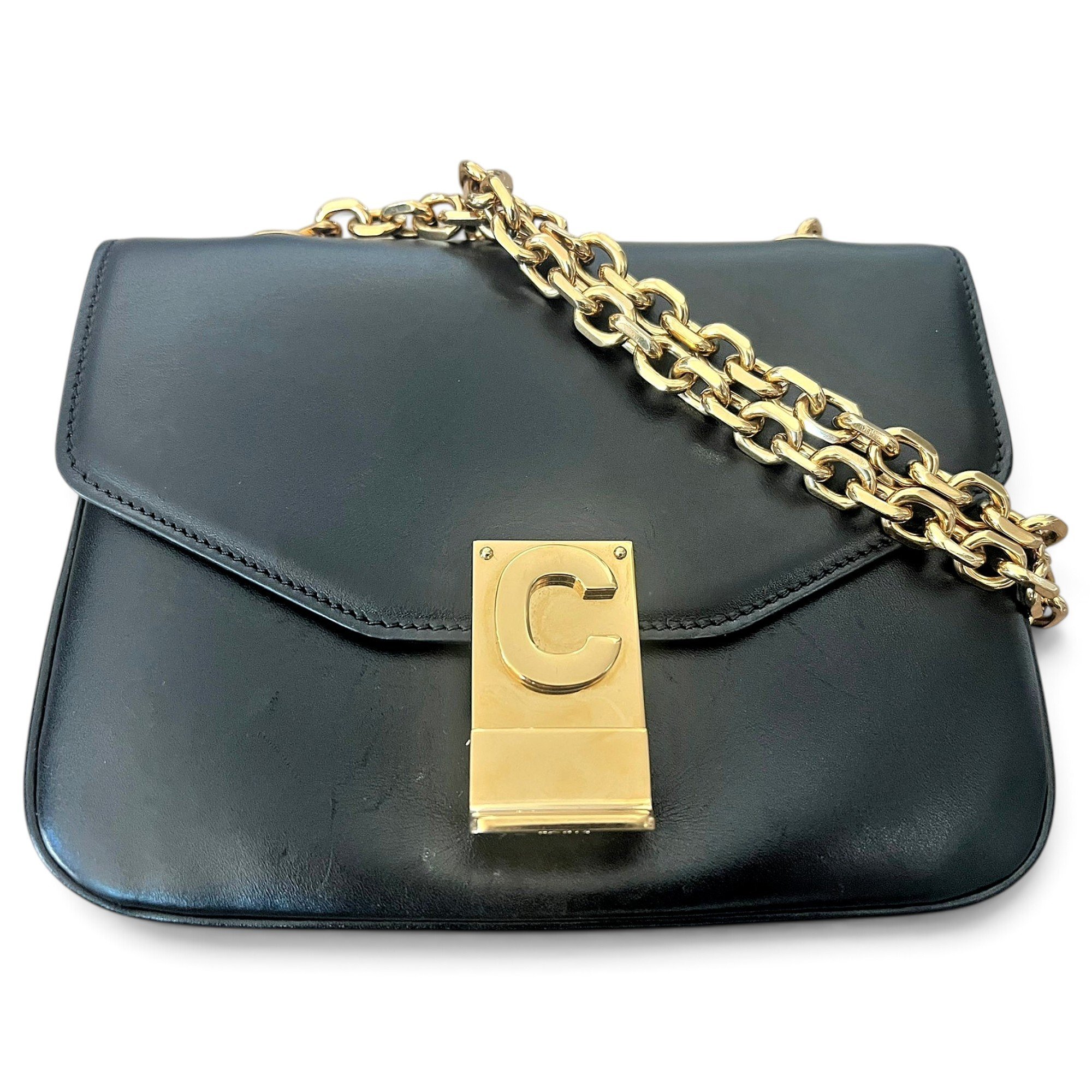 C bag leather handbag