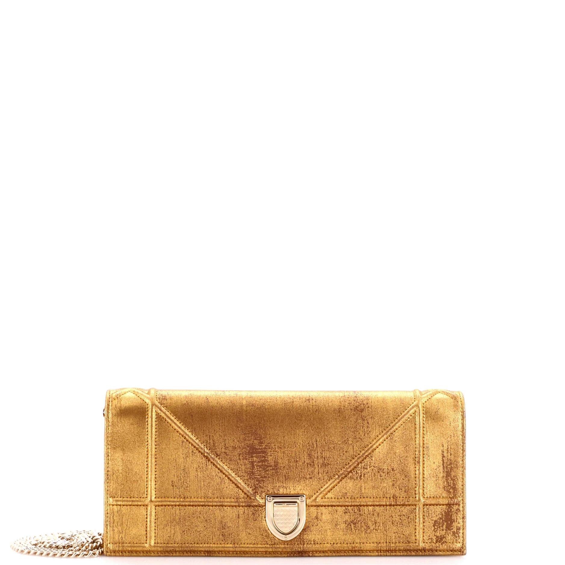 Leather clutch bag