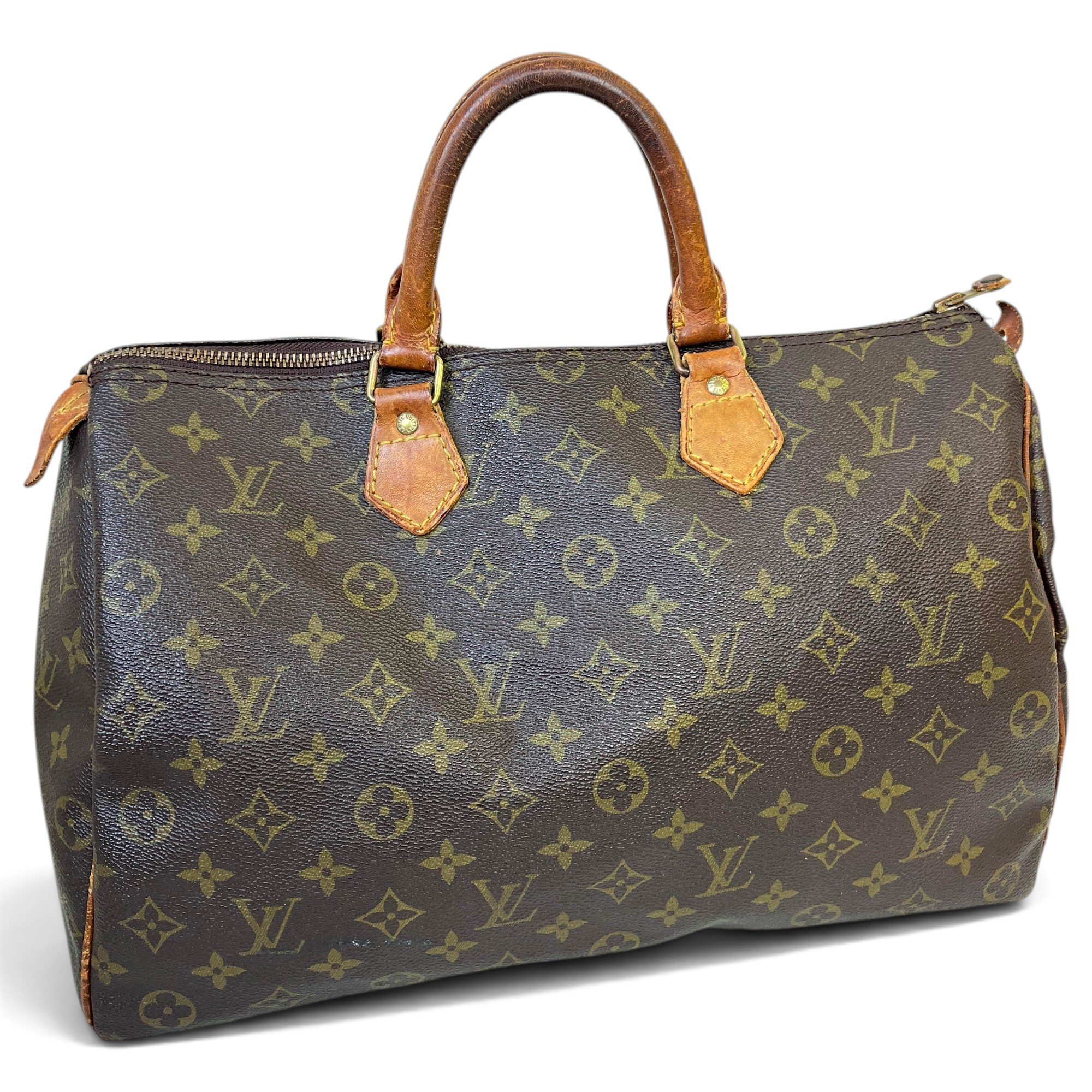 Speedy leather bowling bag