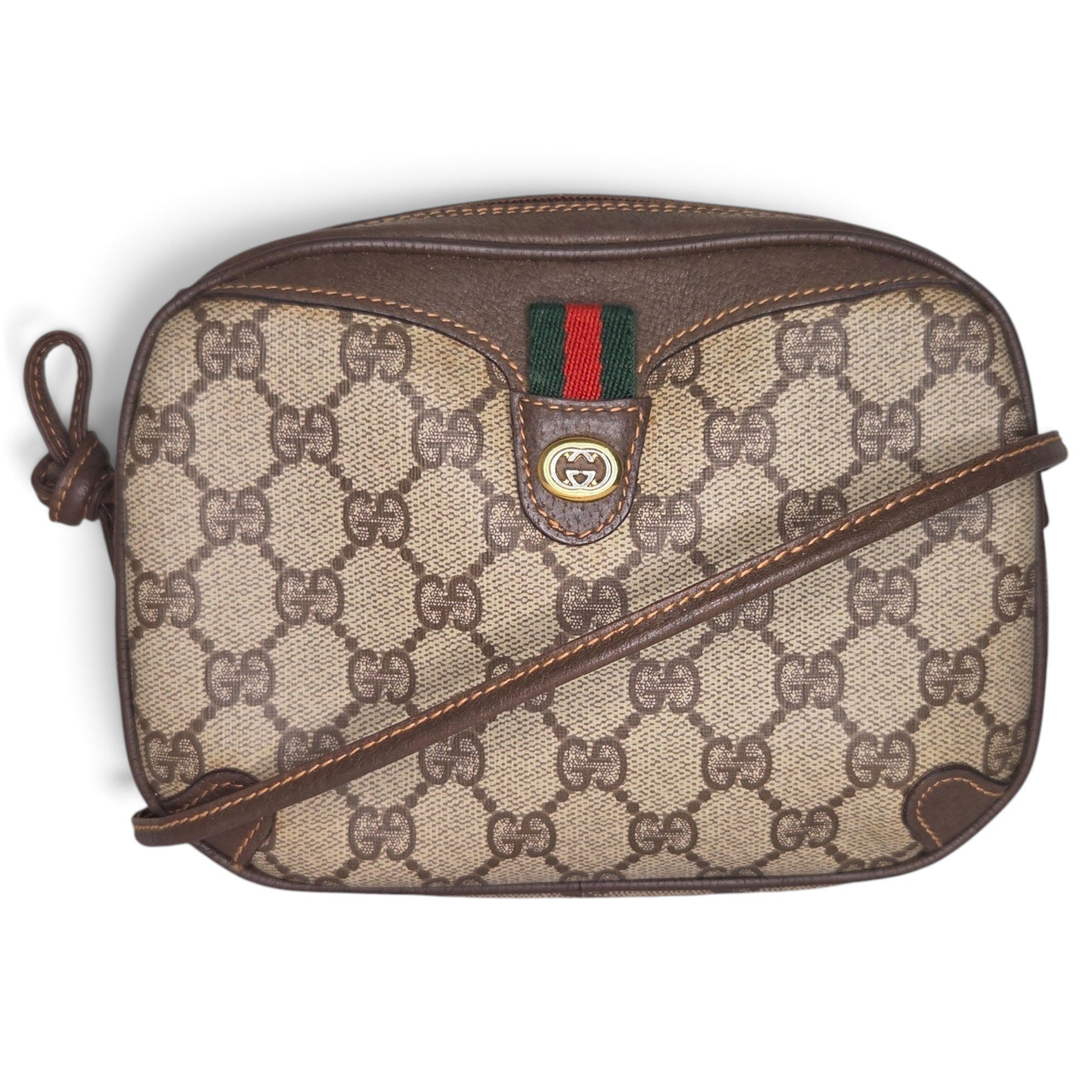 Ophidia leather crossbody bag