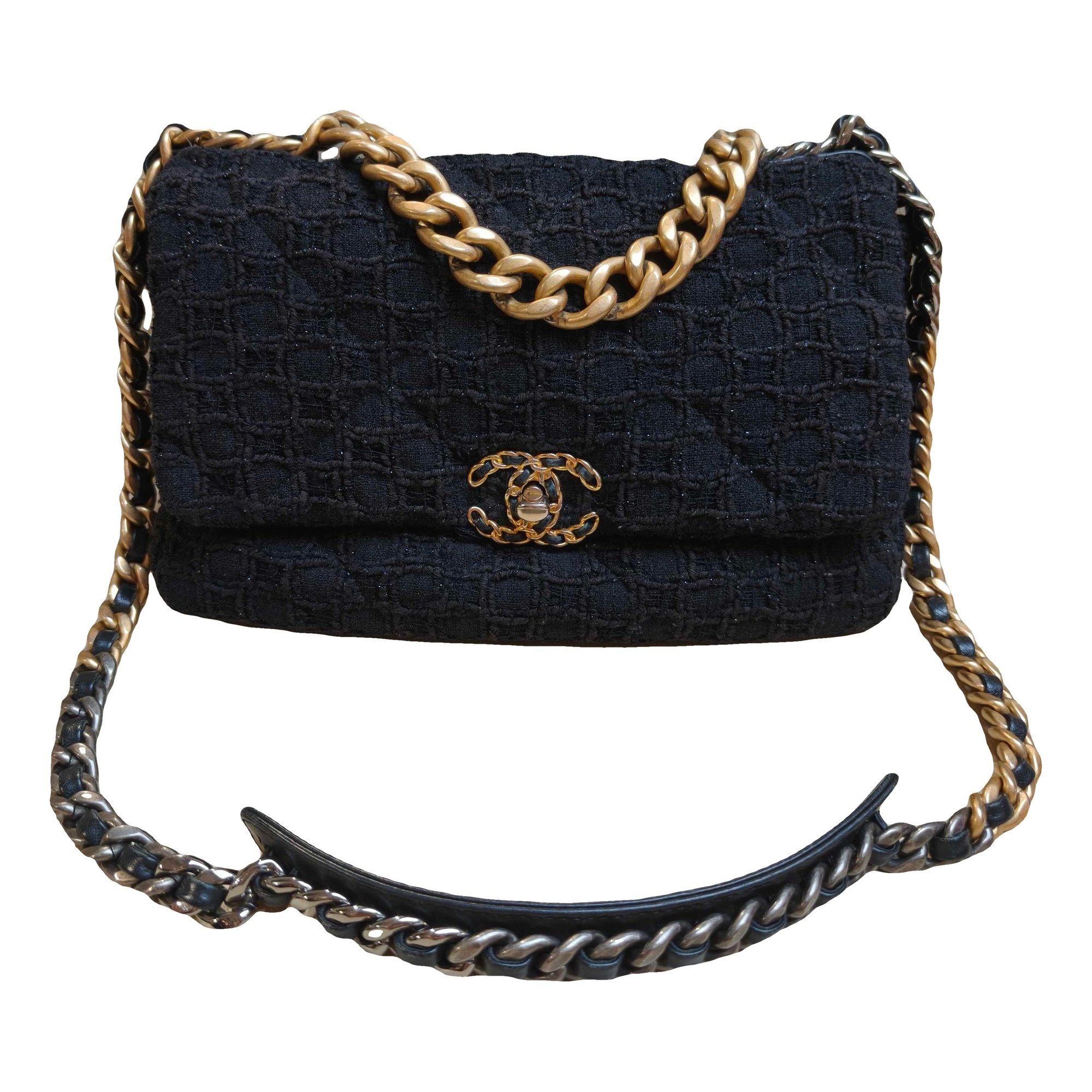 Chanel 19 tweed handbag