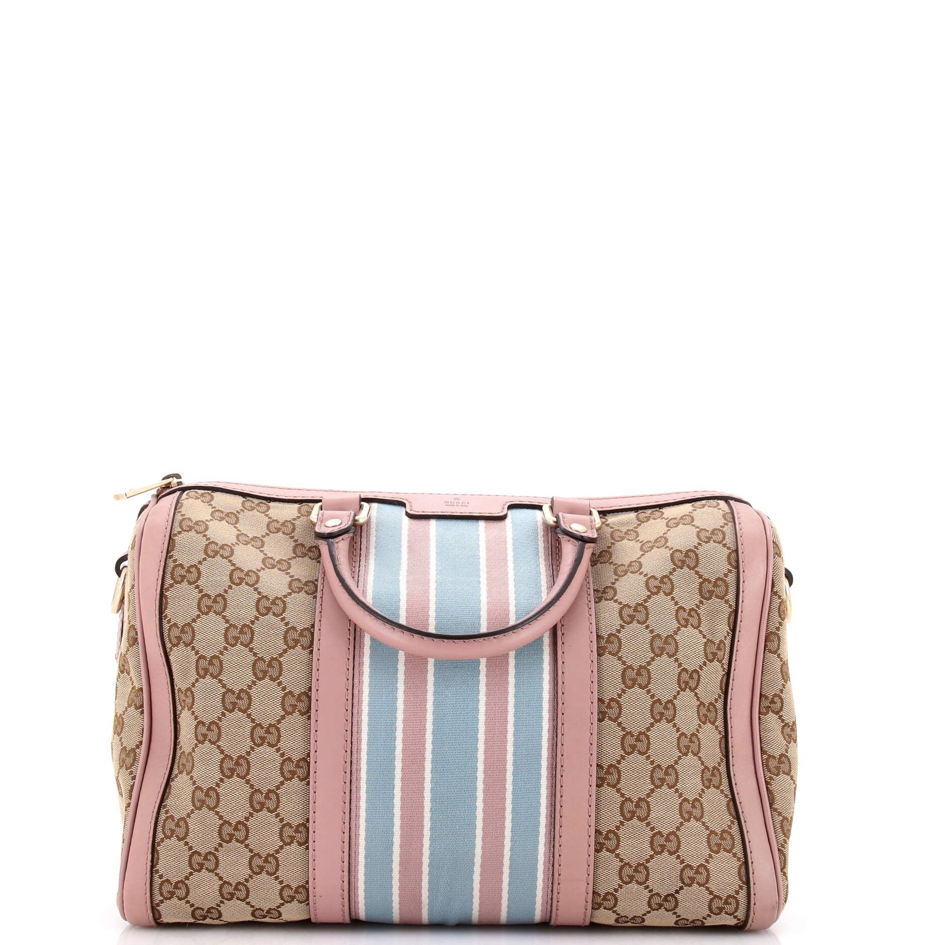 Vintage Web Boston Bag GG Canvas Medium