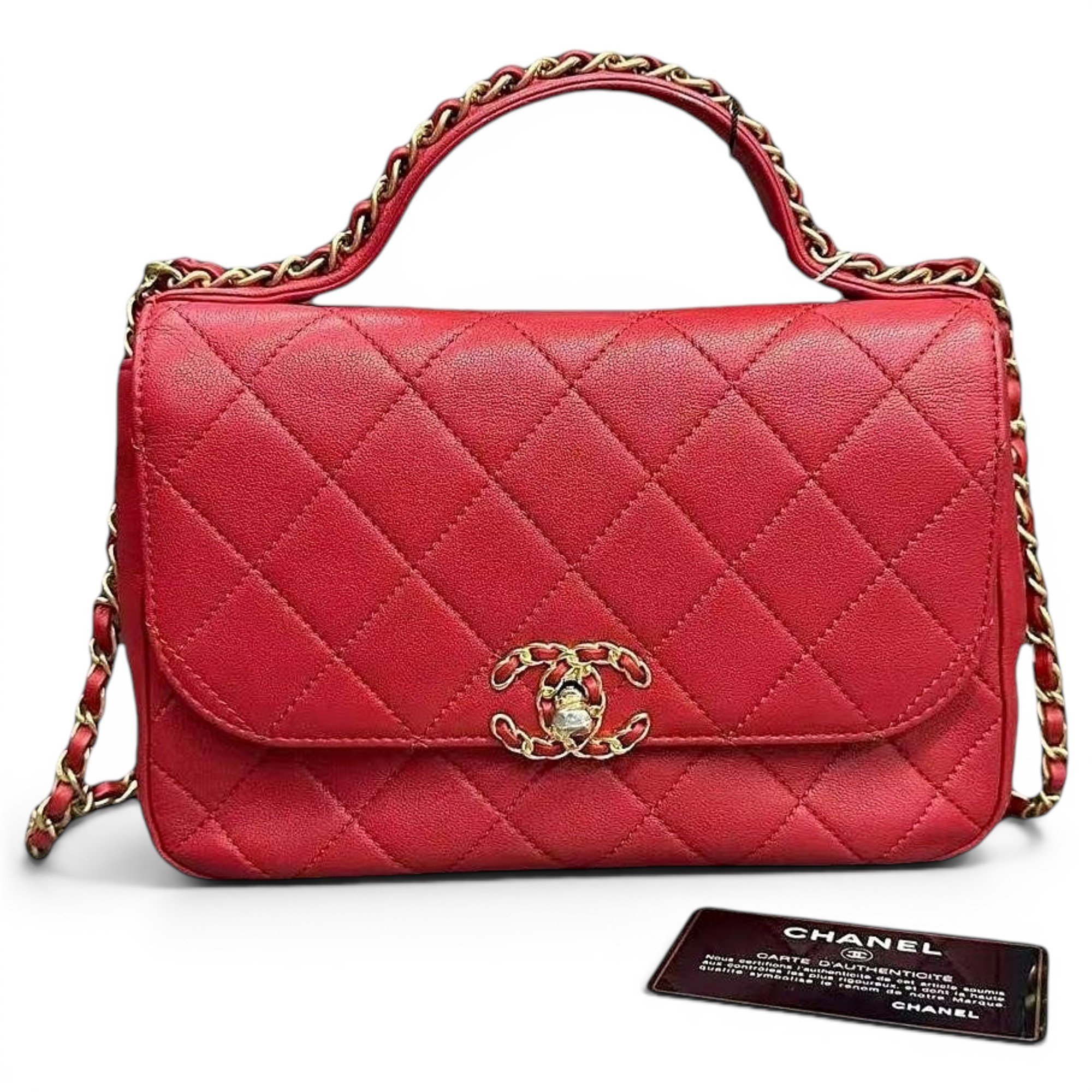 Chanel 19 leather handbag