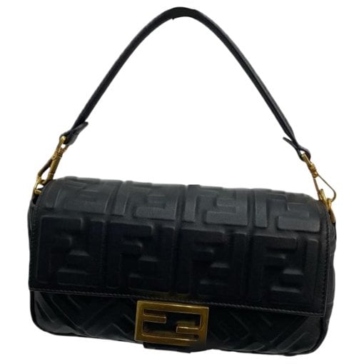 Baguette leather handbag