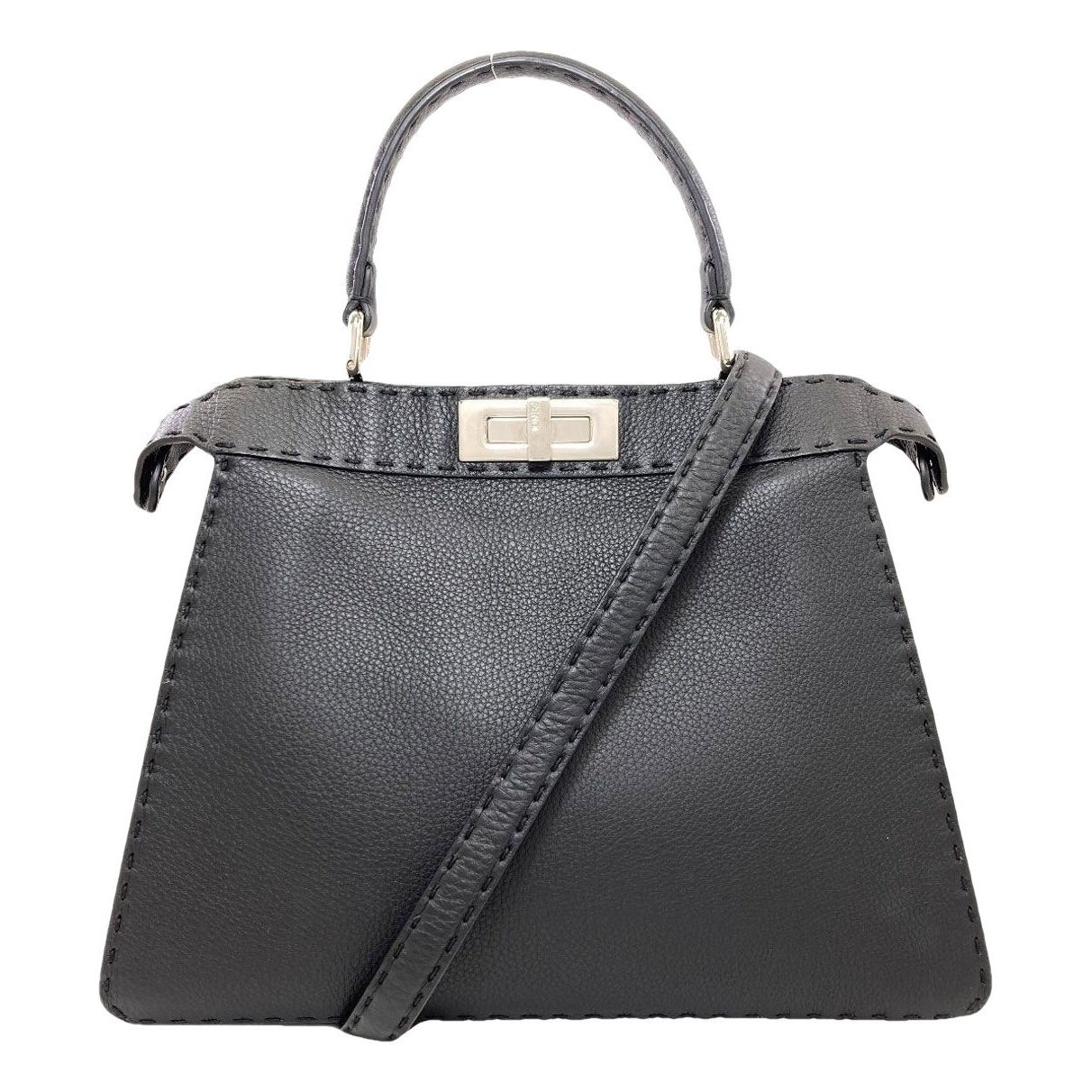 Peekaboo leather handbag