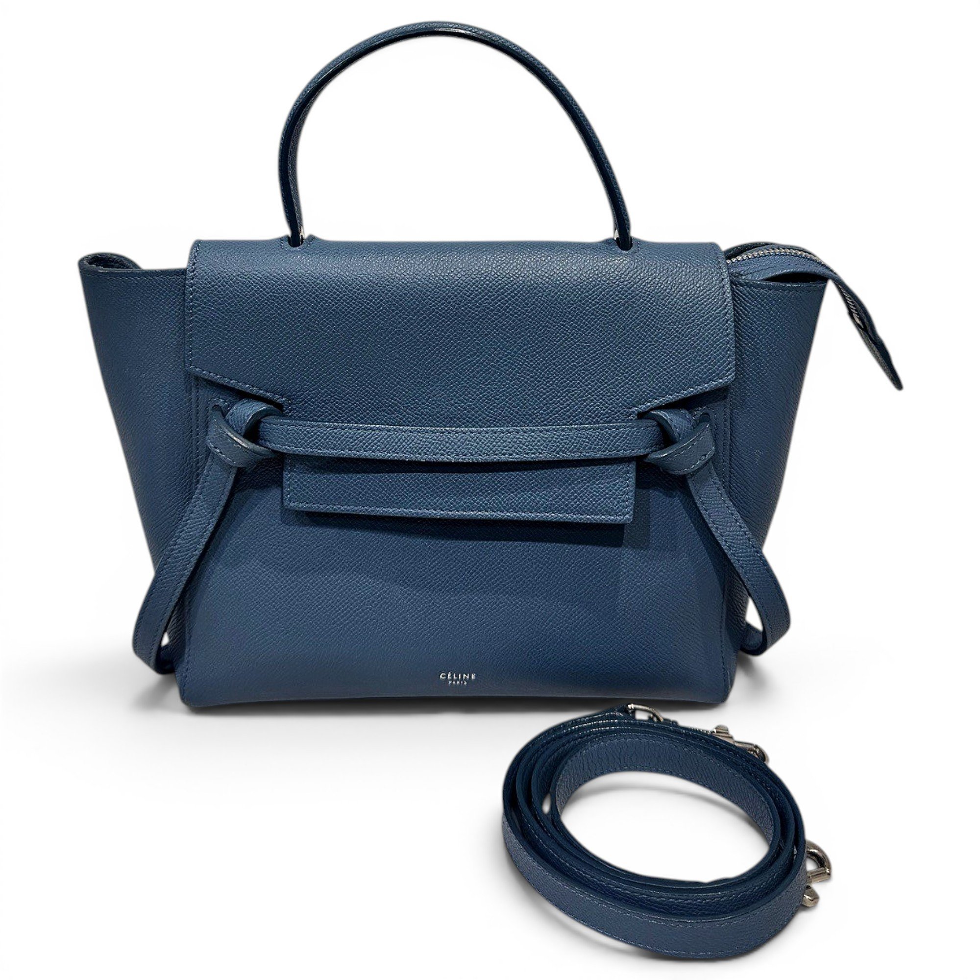 Belt leather handbag