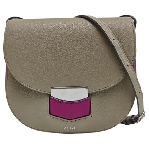 Trotteur leather handbag