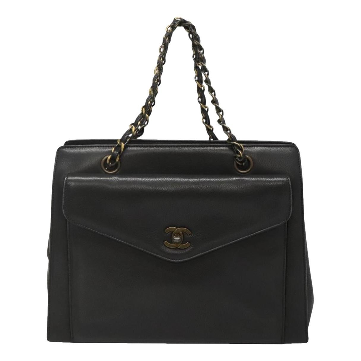 Vintage CC Chain leather tote