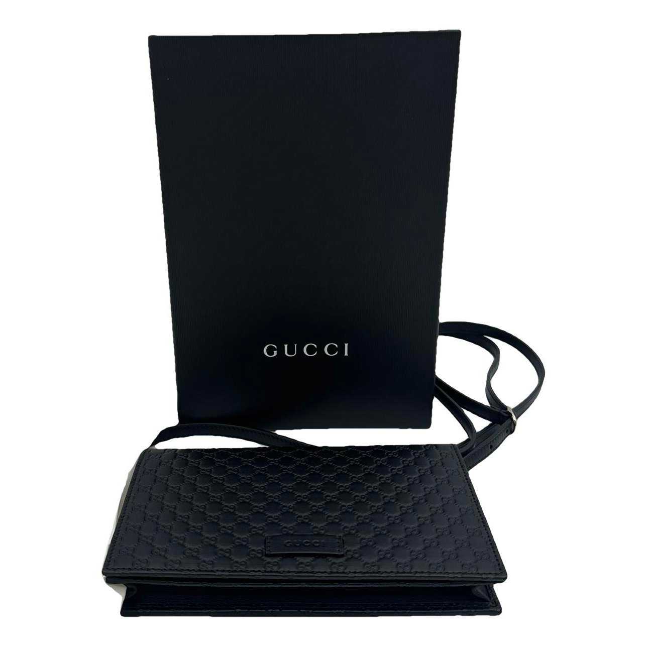 Leather clutch bag