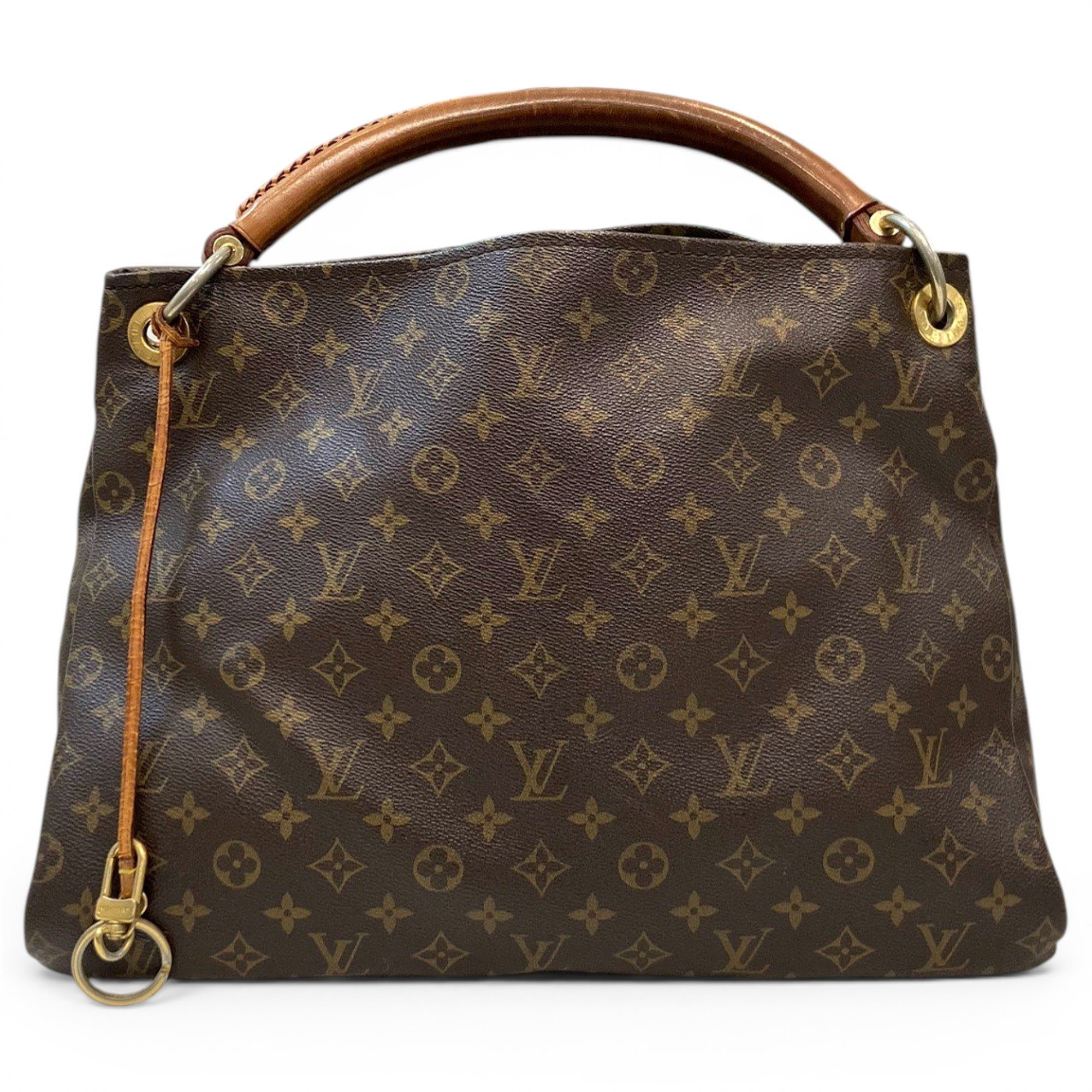 Artsy leather handbag