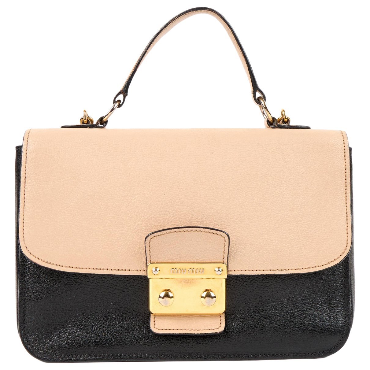 Madras leather handbag
