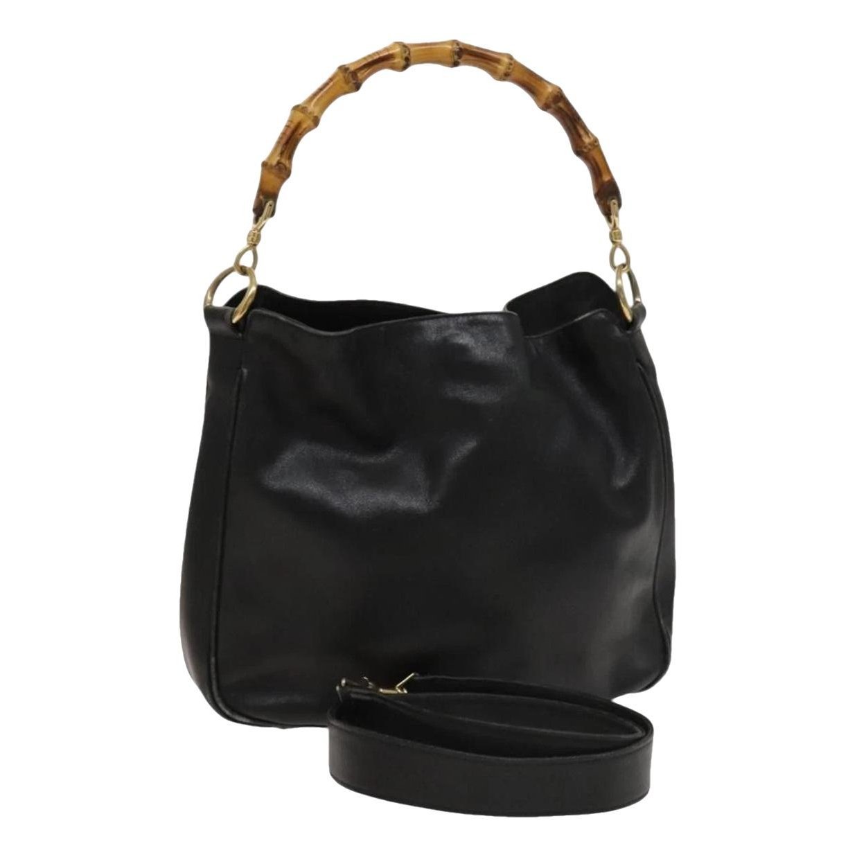 Bamboo leather handbag