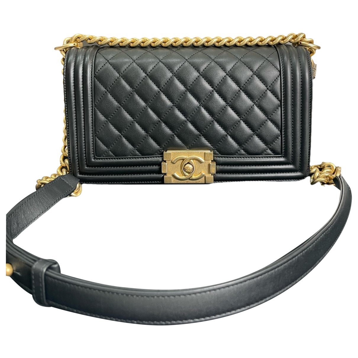 Boy leather crossbody bag