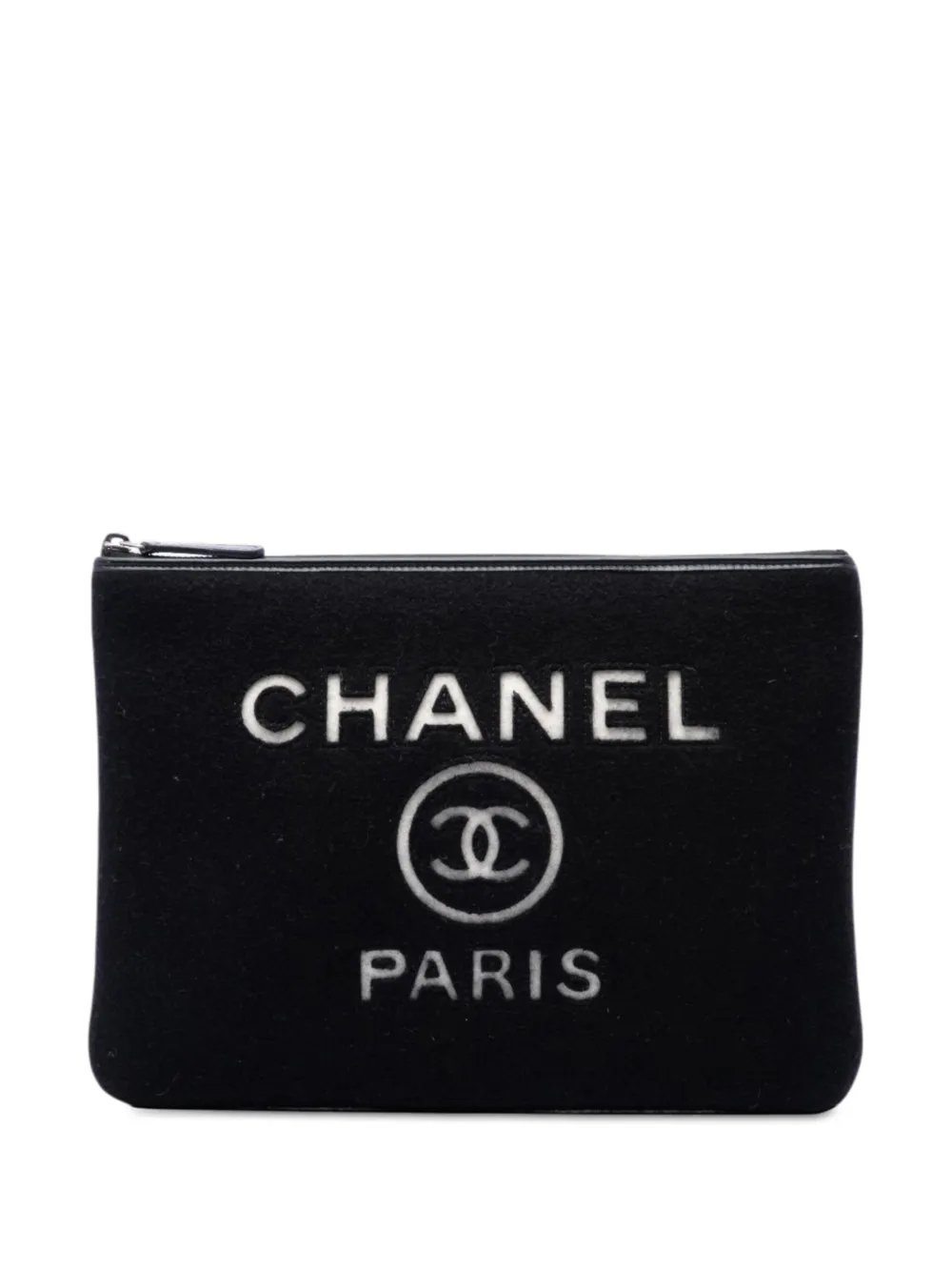2019 Medium Wool Felt Deauville O Case clutch bag