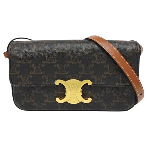 Triomphe leather handbag