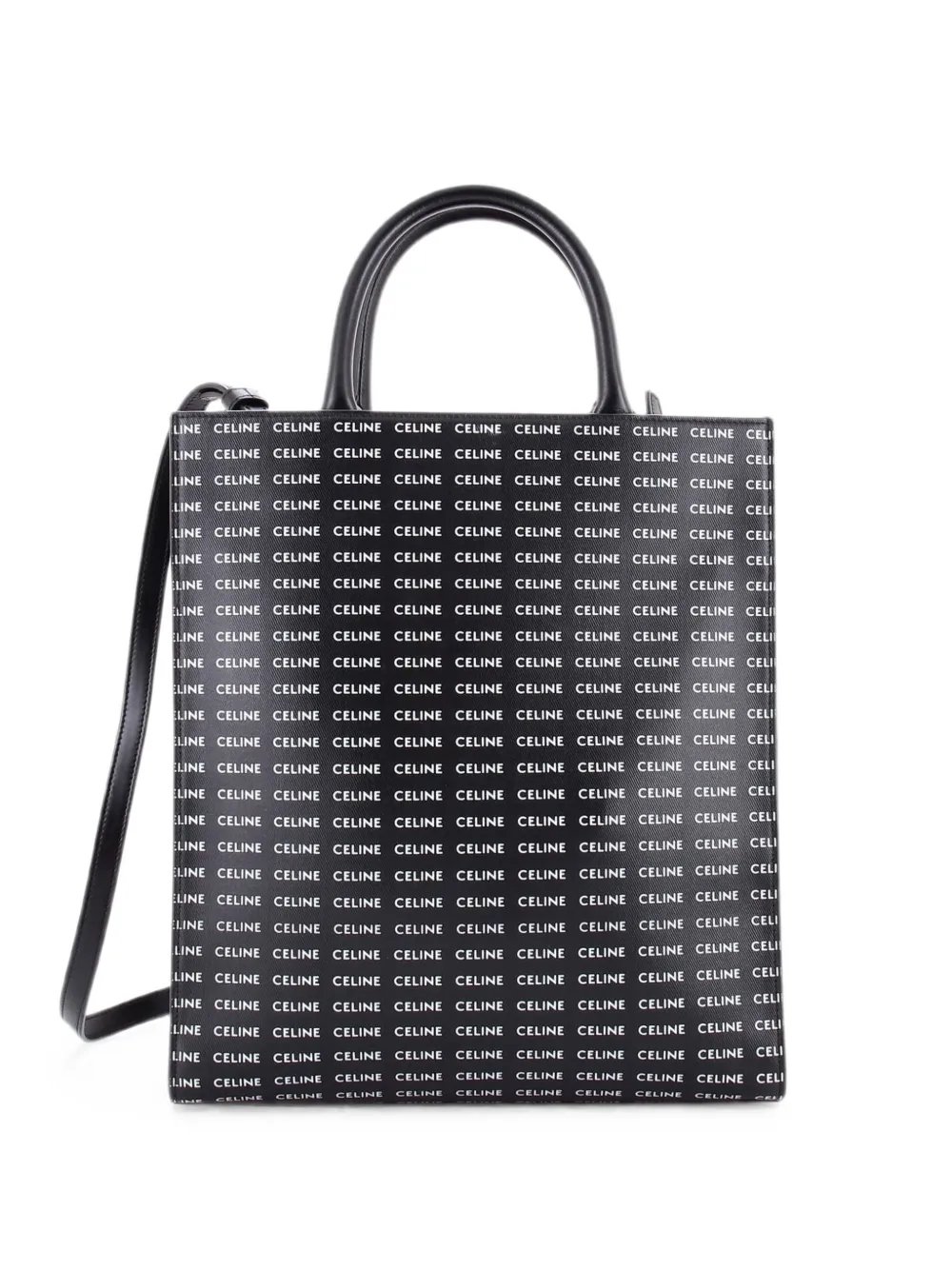 Celine Vertical Cabas All Over Logo Print Leather Small tote bag