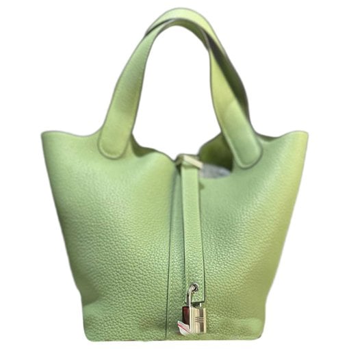 Picotin leather tote