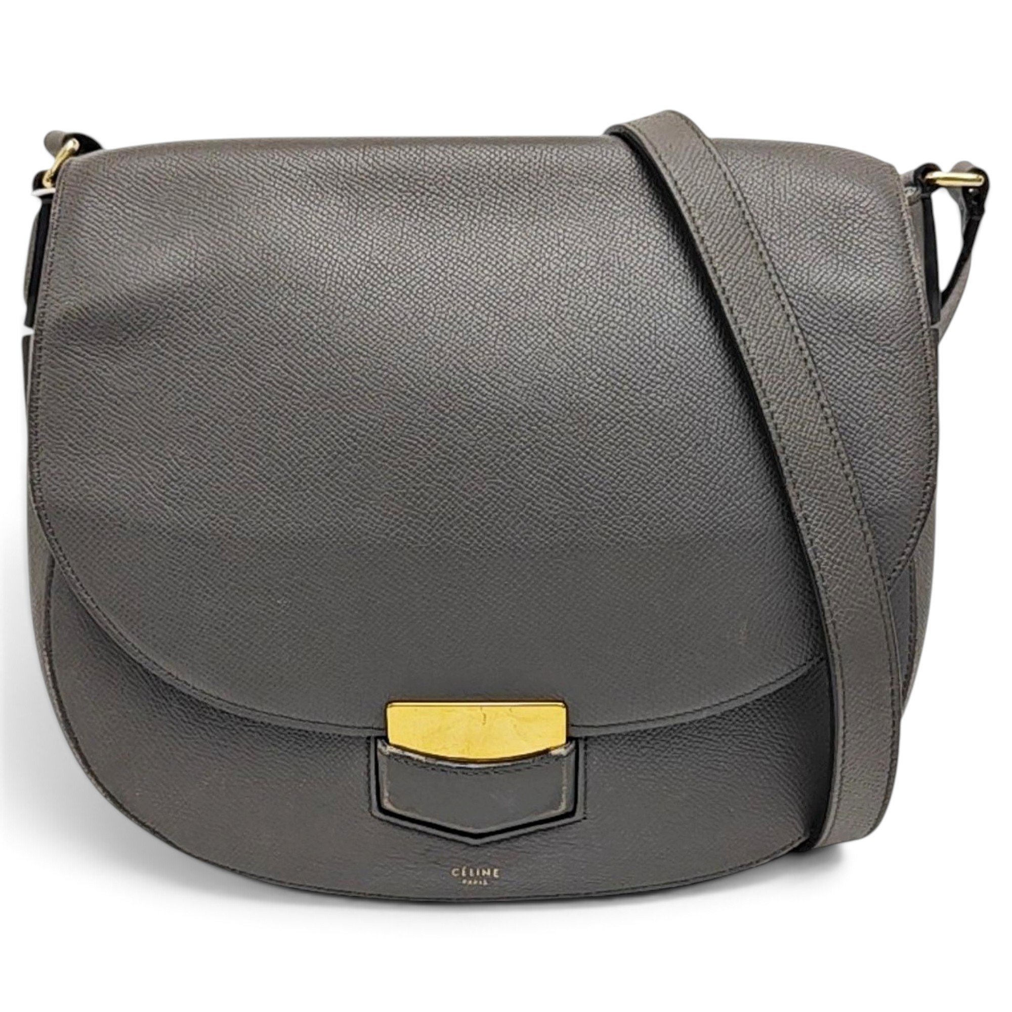 Trotteur leather crossbody bag