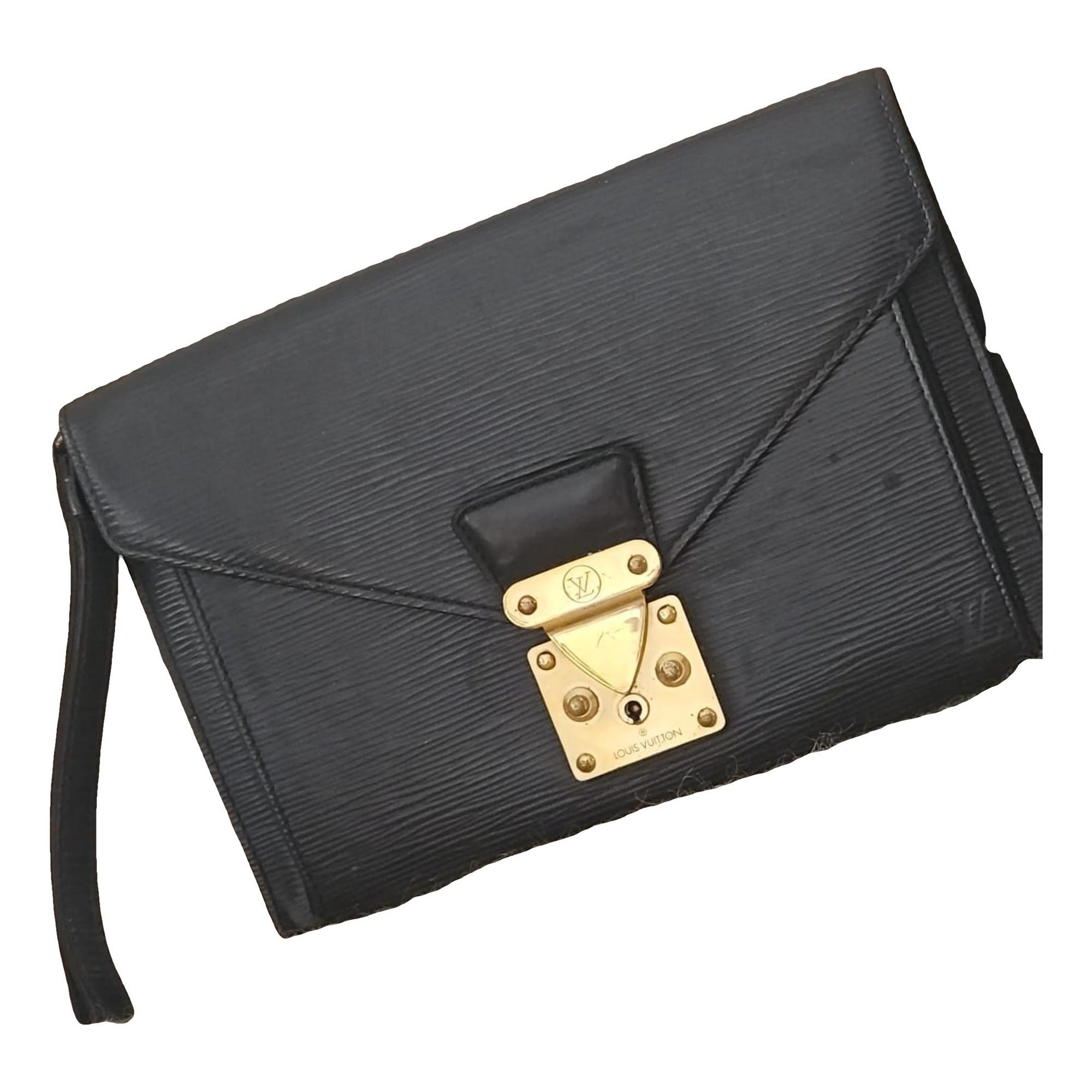 Sellier leather clutch bag