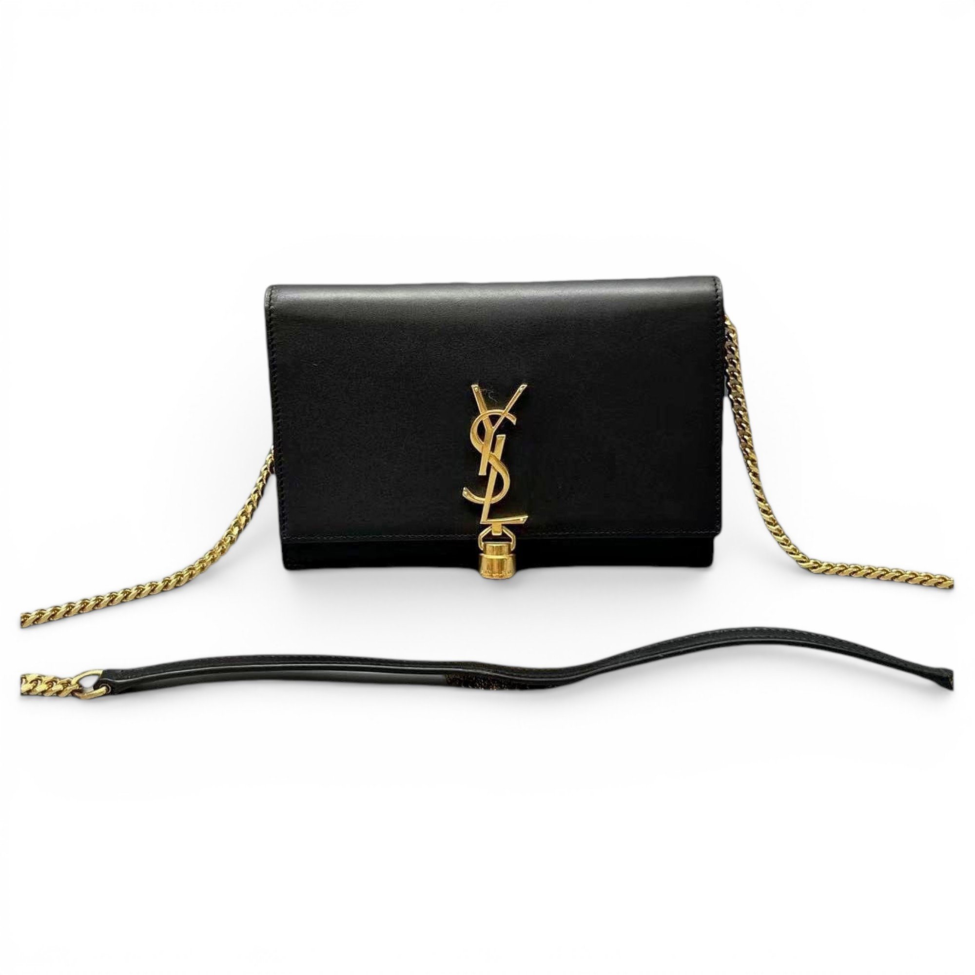 Pompom Kate leather handbag