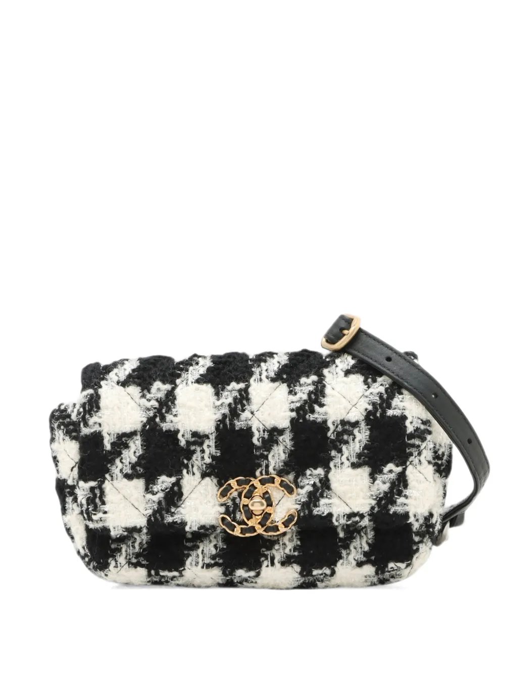 2019 Houndstooth Tweed 19 belt bag