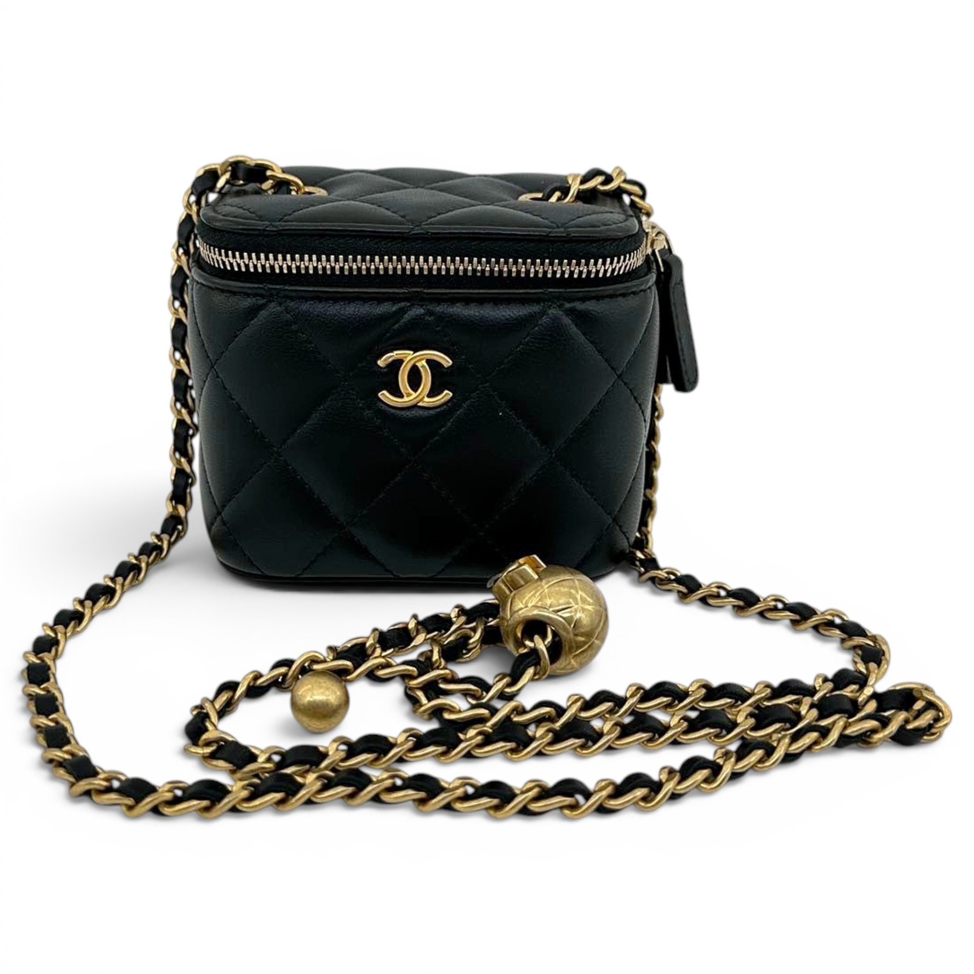Trendy CC Vanity leather handbag