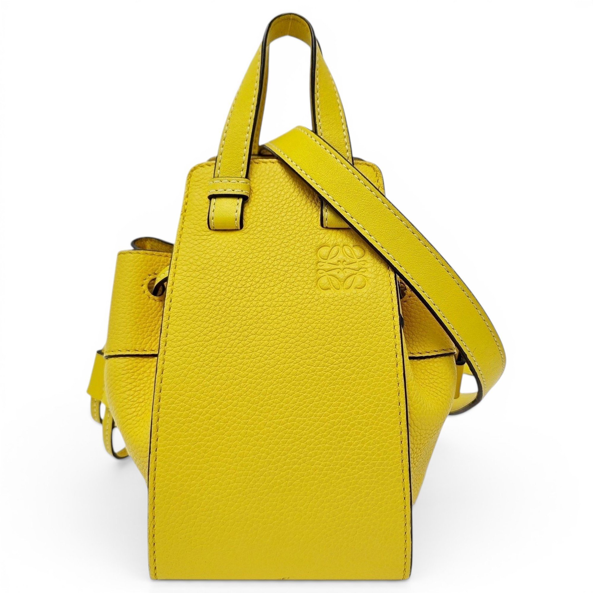 Hammock leather handbag