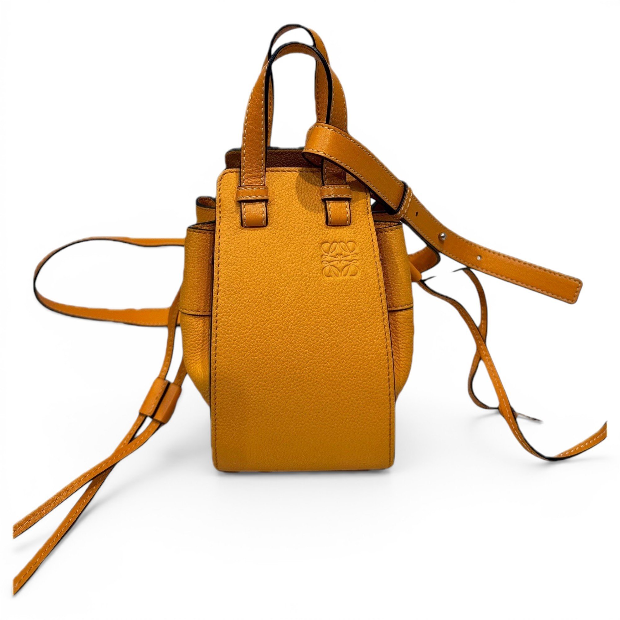Hammock leather handbag