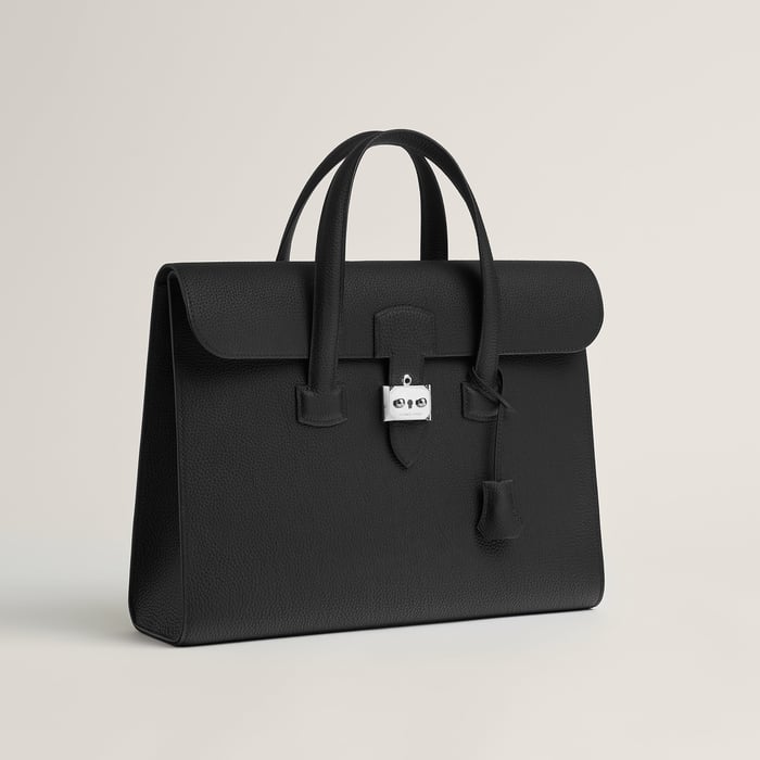 Noir Sac a Depeches Light 1-36 Briefcase