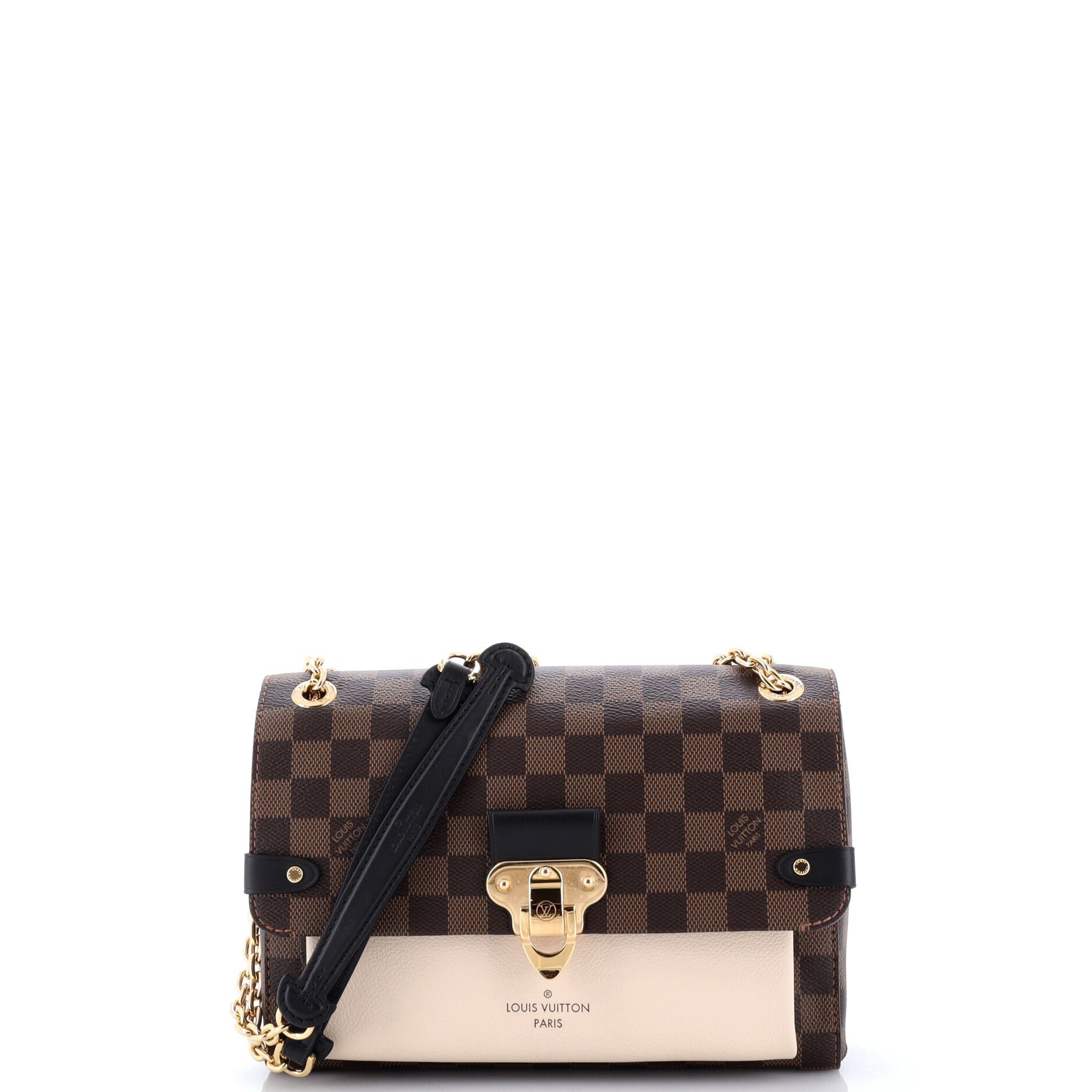 Vavin Handbag Damier with Leather PM