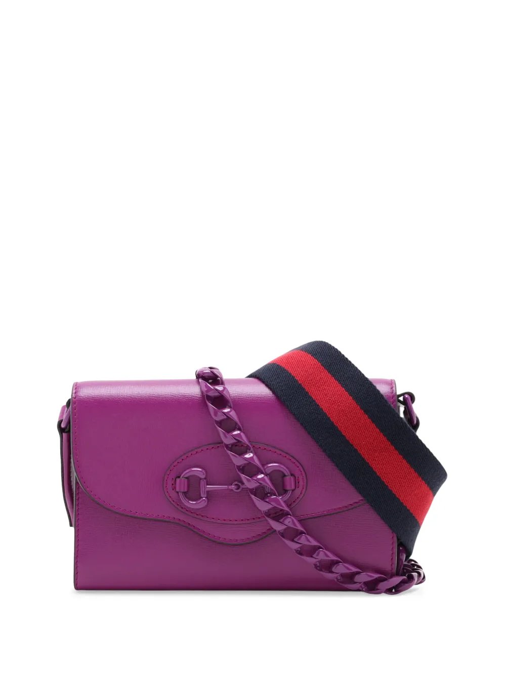 2016-2026 Mini Leather Horsebit 1955 Web crossbody bag