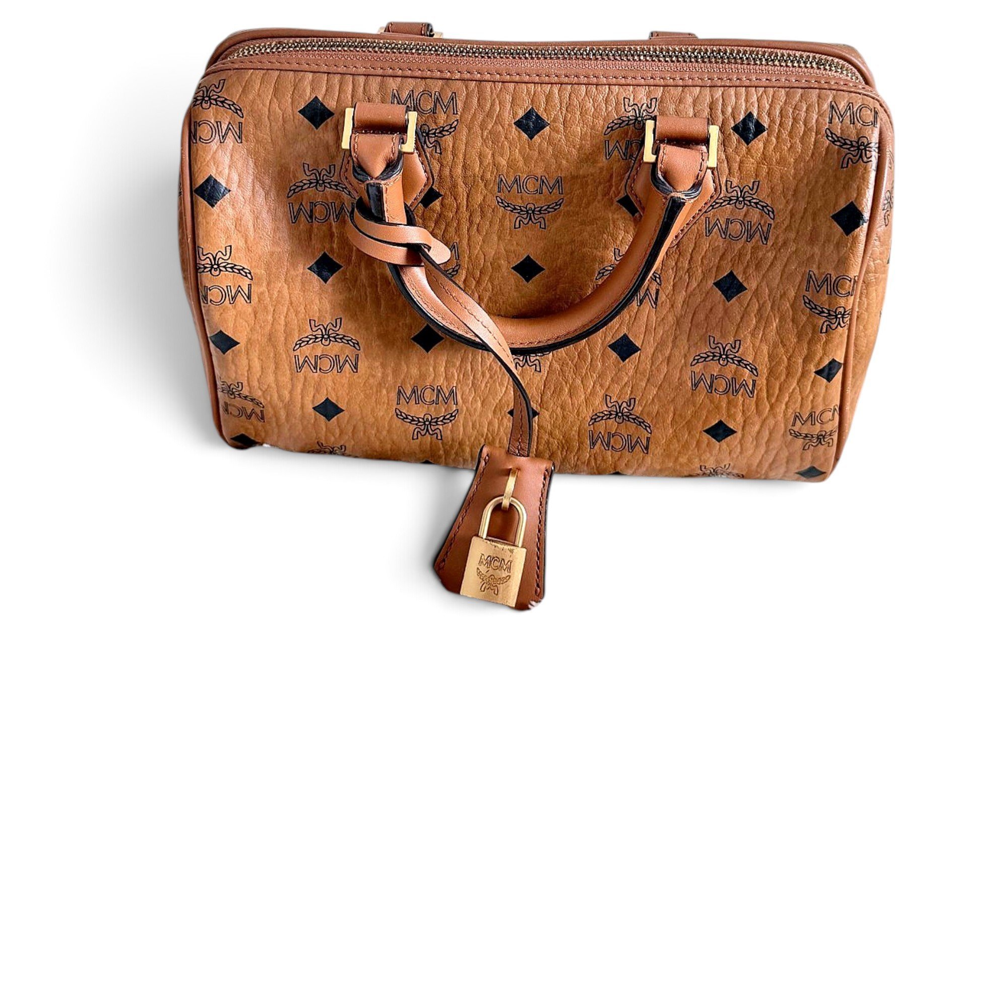 Boston leather bag