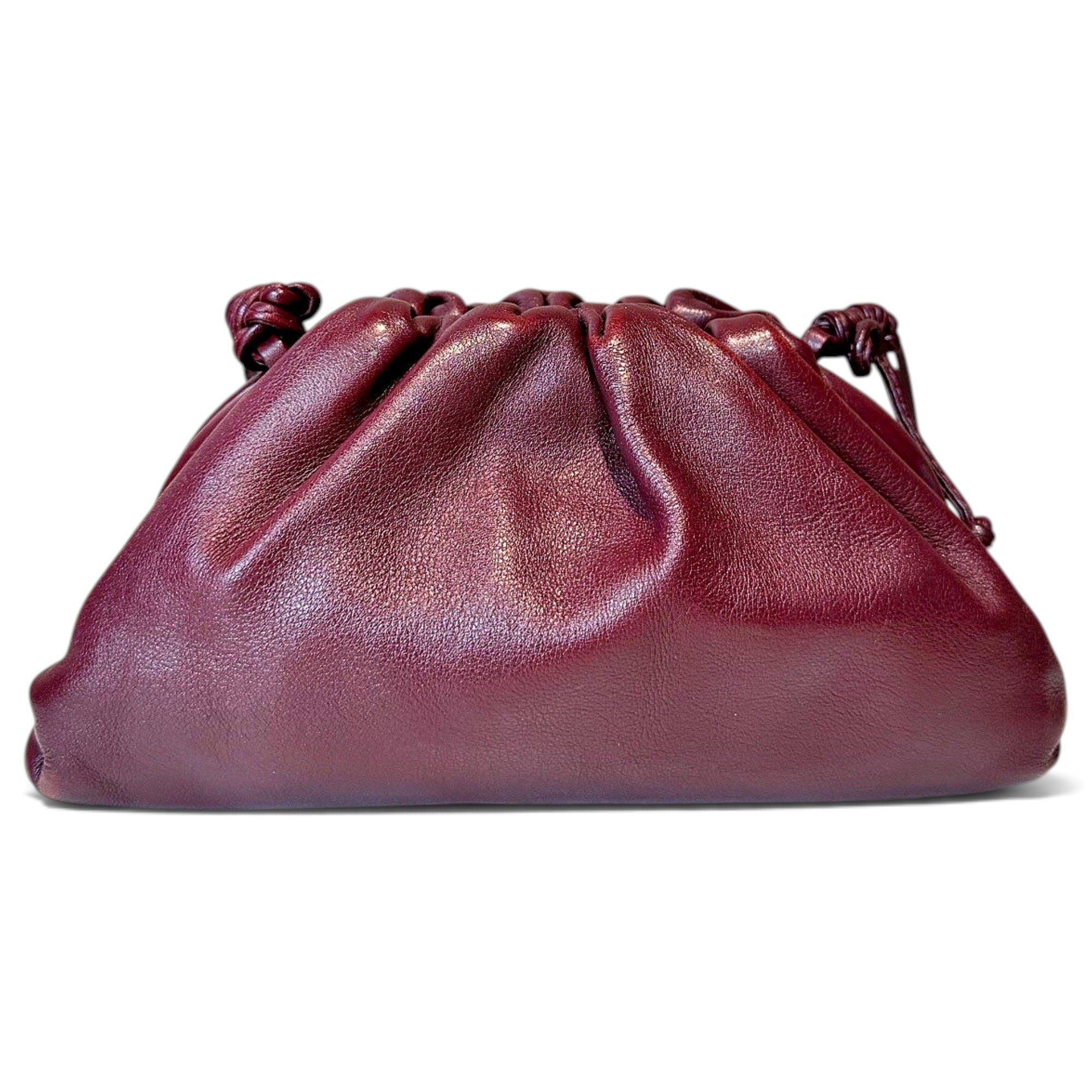 Pouch leather handbag