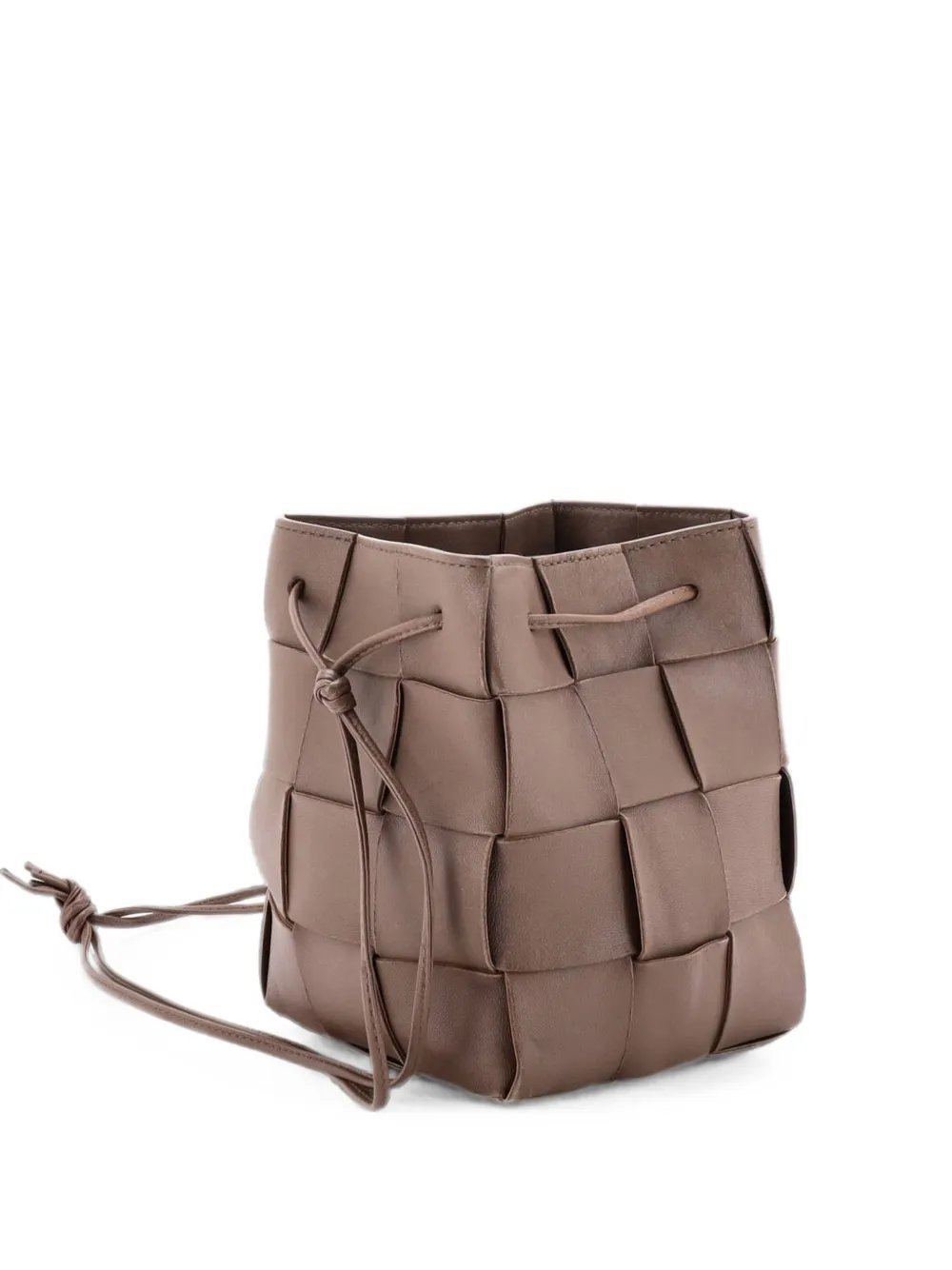 Bottega Veneta Cassette Maxi Intrecciato Leather Small bucket bag