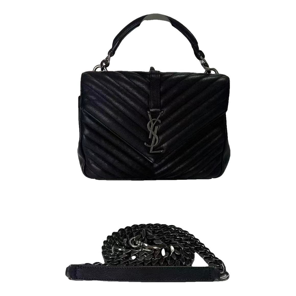 Collége monogramme leather handbag
