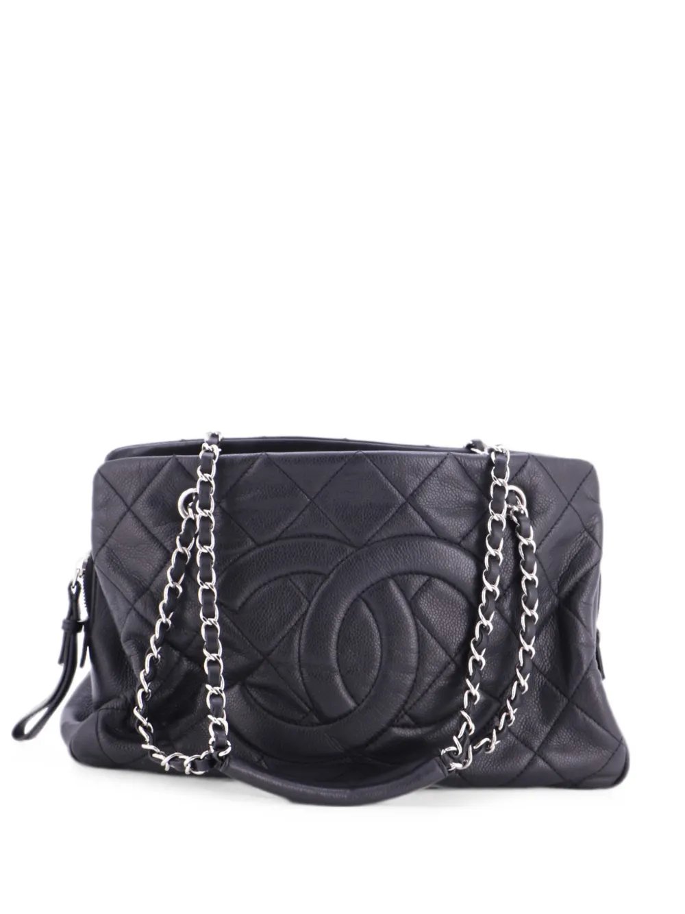 Timeless CC Shopping Tote Quilted Caviar Medium shoulder bag
